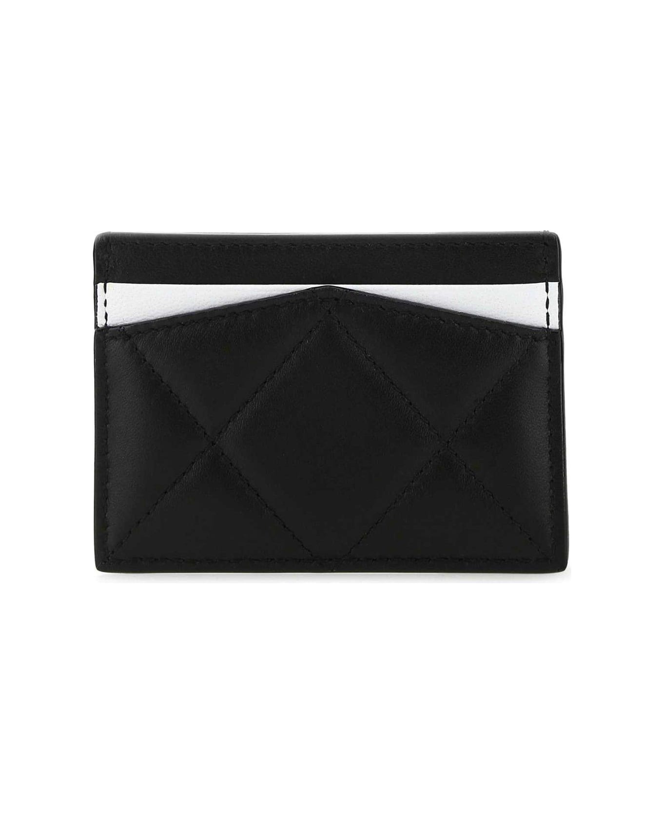 Alexander McQueen Logo Printed Quilted Cardholder - Black