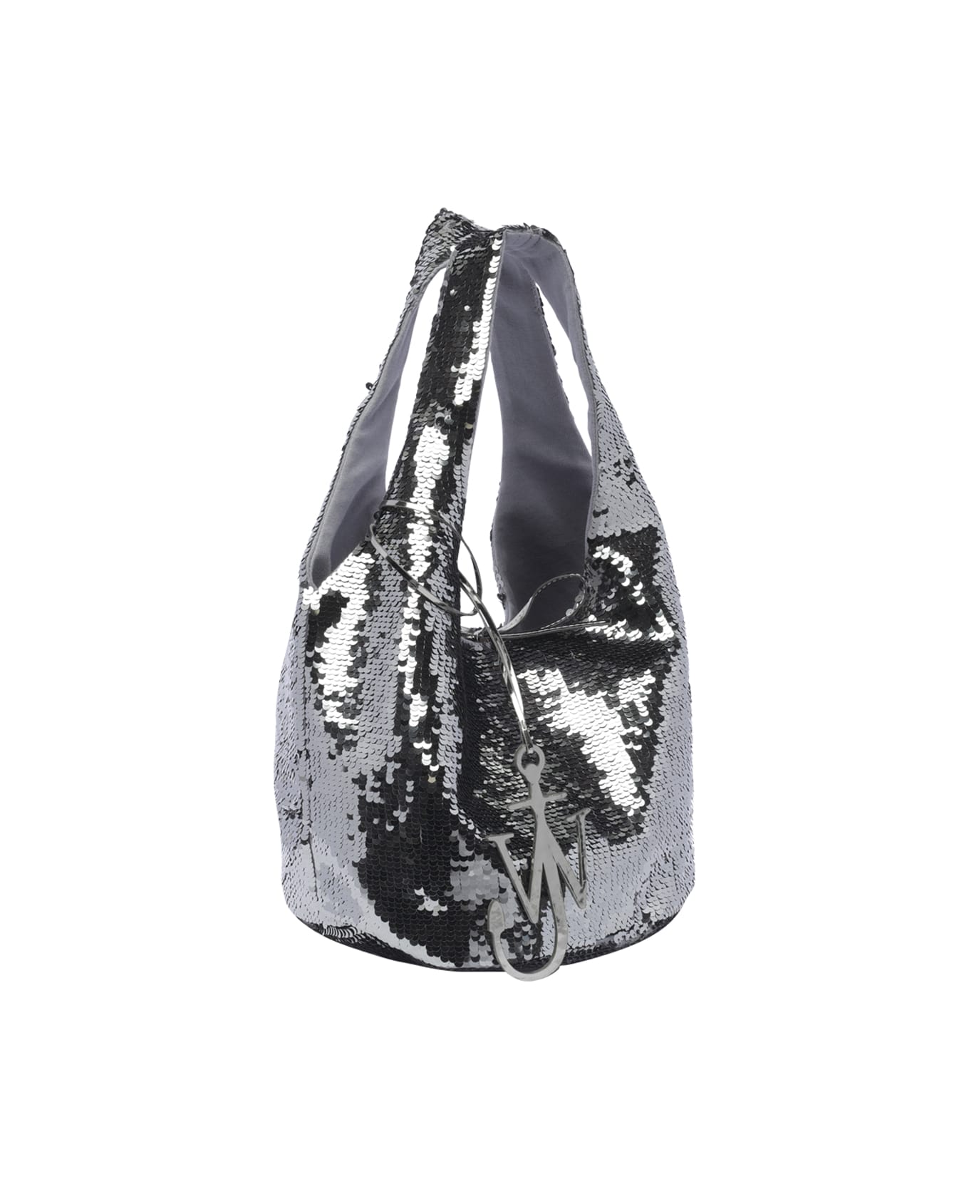 J.W. Anderson Mini Sequins Shopping Bag - Charcoal