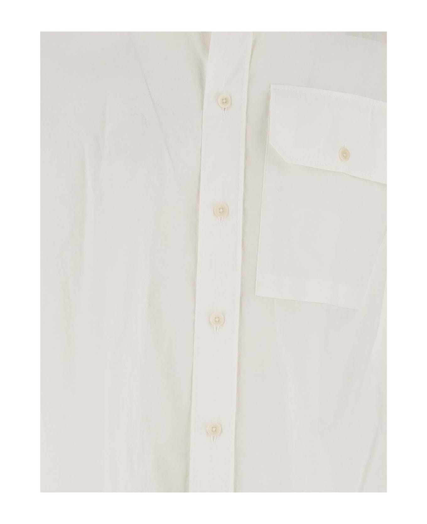 Ten C Cotton Blend Shirt - White