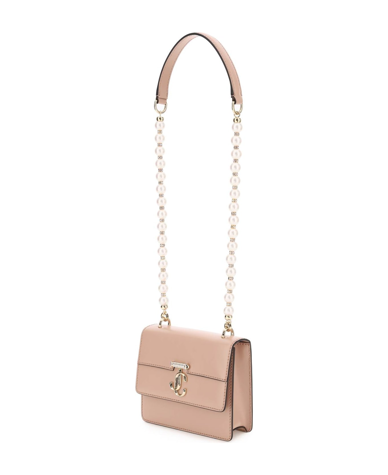 Jimmy Choo Avenue Quad Xs Shoulder Bag - BALLET PINK LIGHT GOLD (Pink)