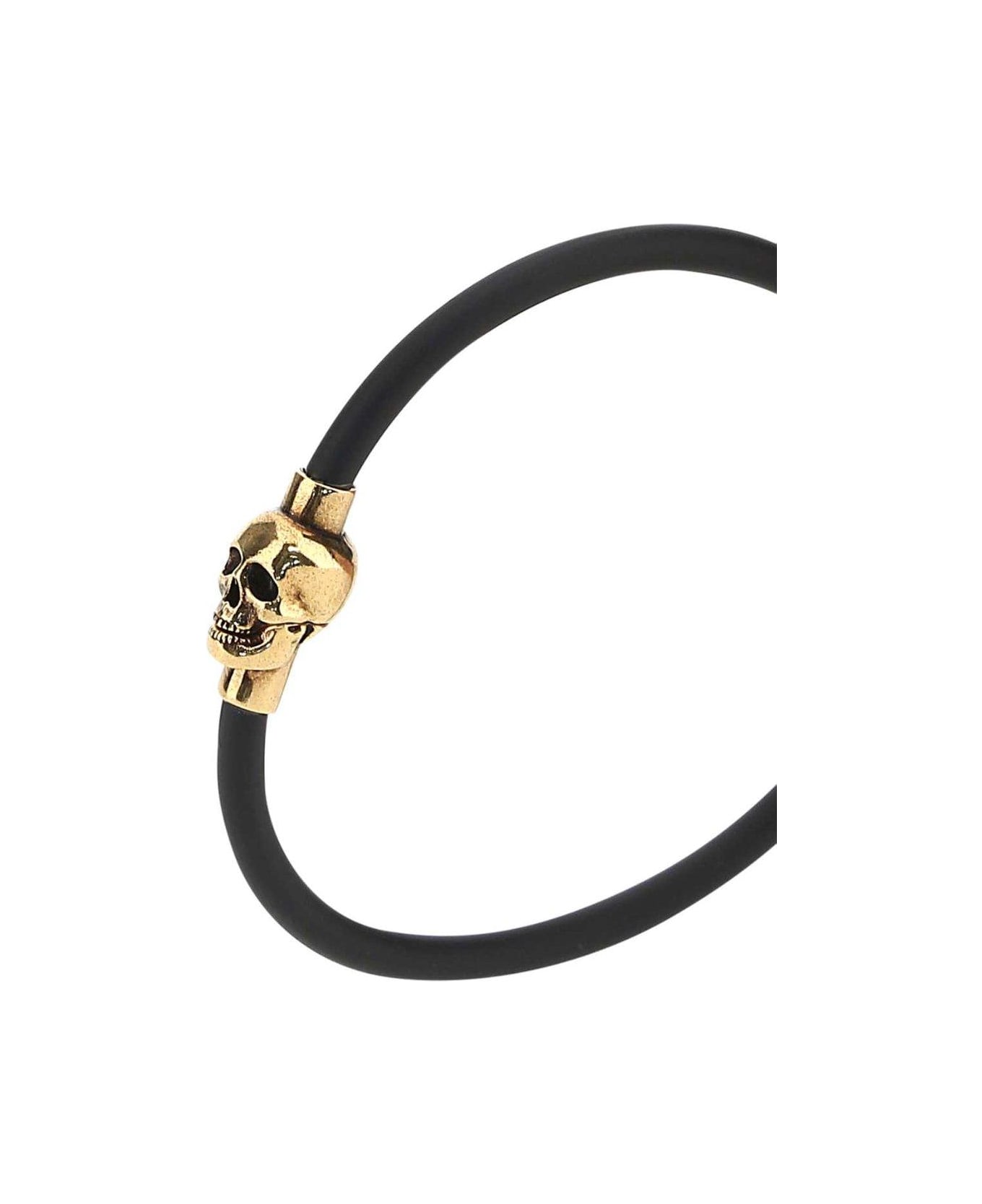 Alexander McQueen Skull Embellished Bracelet - Oro