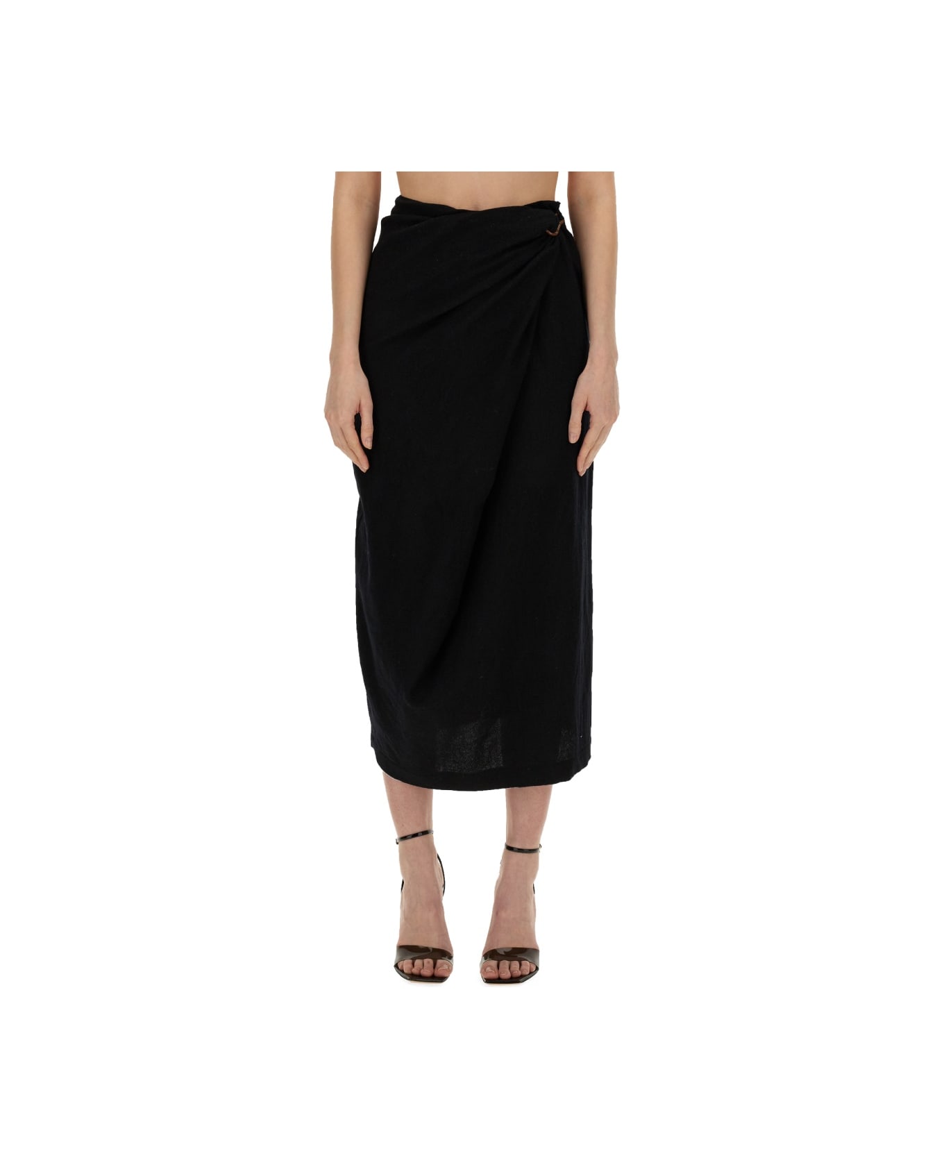 Alysi Skirt With Hook - BLACK