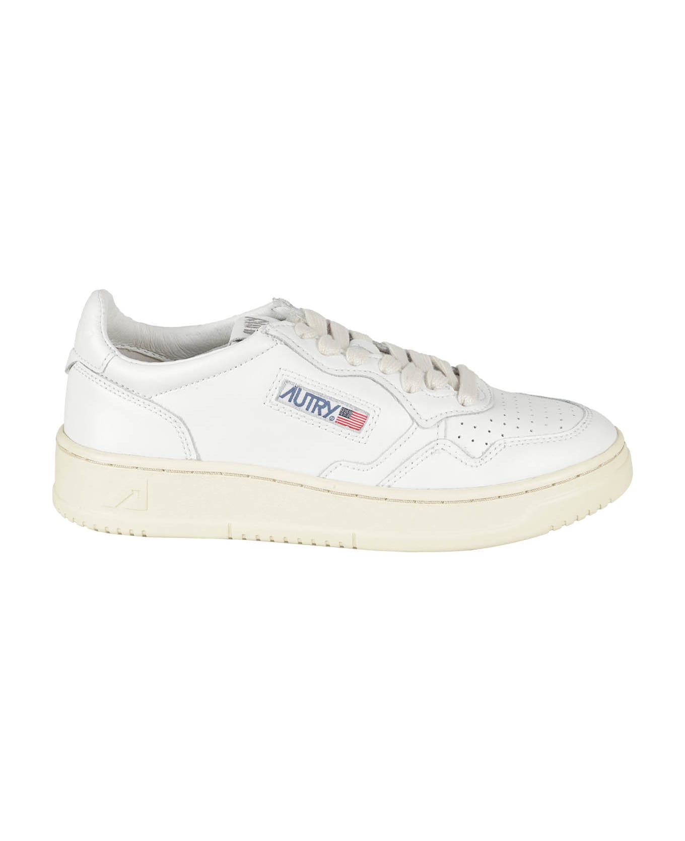 Autry Medalist Low Wom - Leat Wht