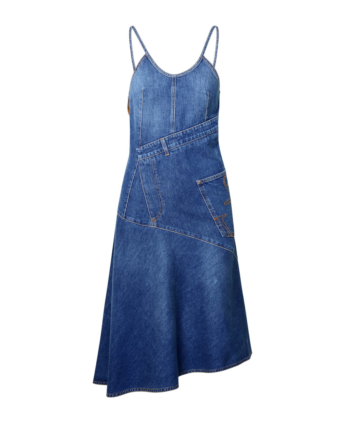 J.W. Anderson Blue Cotton Dress - Blue ワンピース＆ドレス