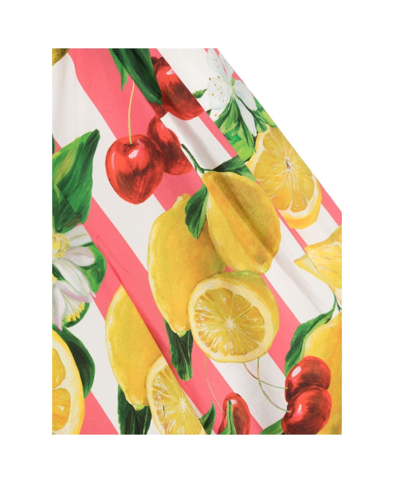 Dolce & Gabbana Poplin Trousers With Lemon And Cherry Print - Multicolour