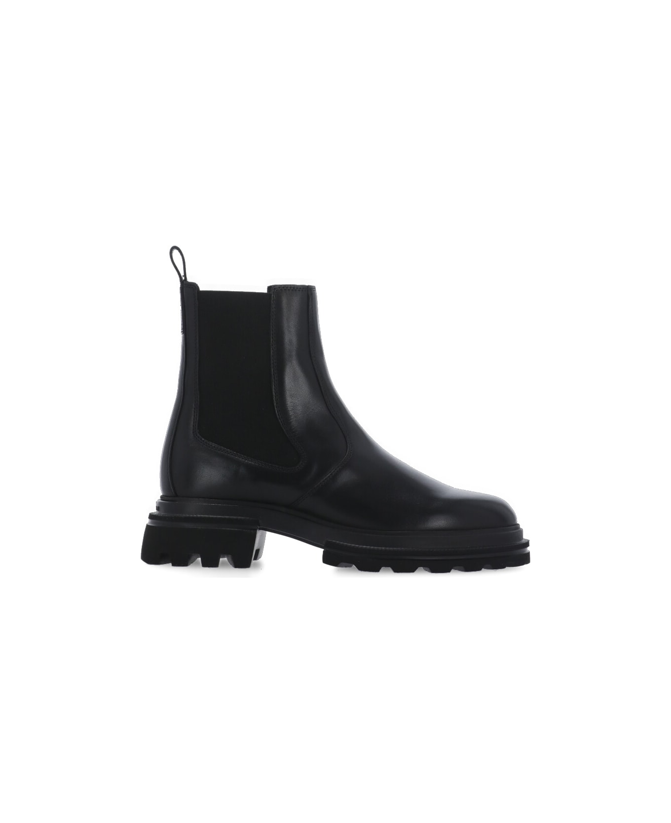 Hogan Round Toe Chelsea Ankle Boots Hogan - Black
