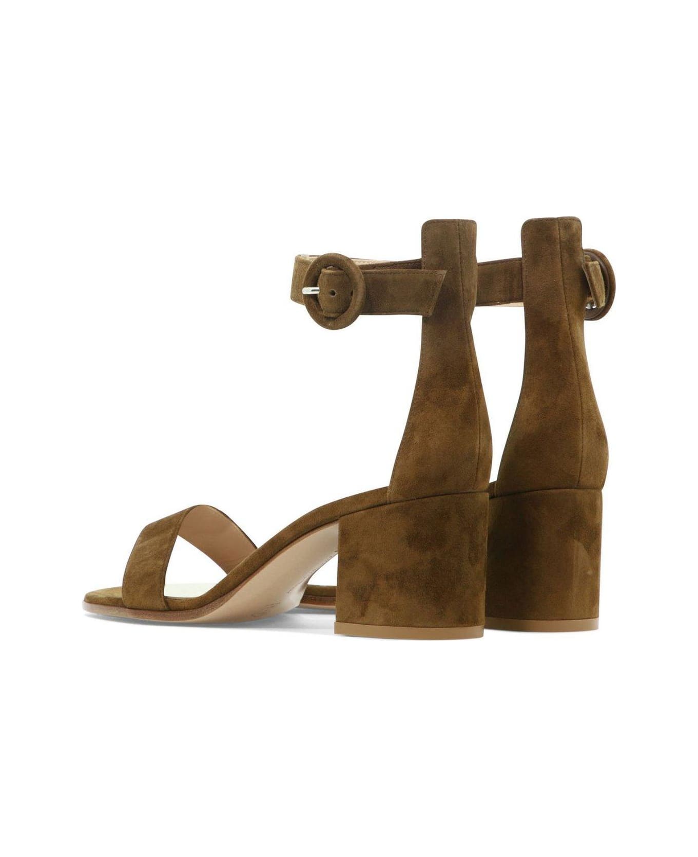 Gianvito Rossi Versilia Ankle Strap Sandals - Beige