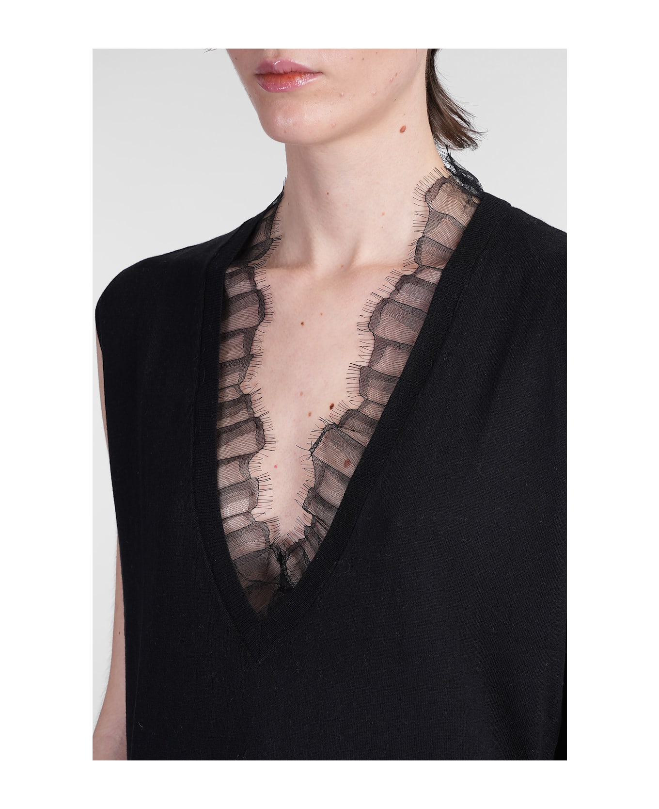 IRO Jayda Vest In Black Cotton - black