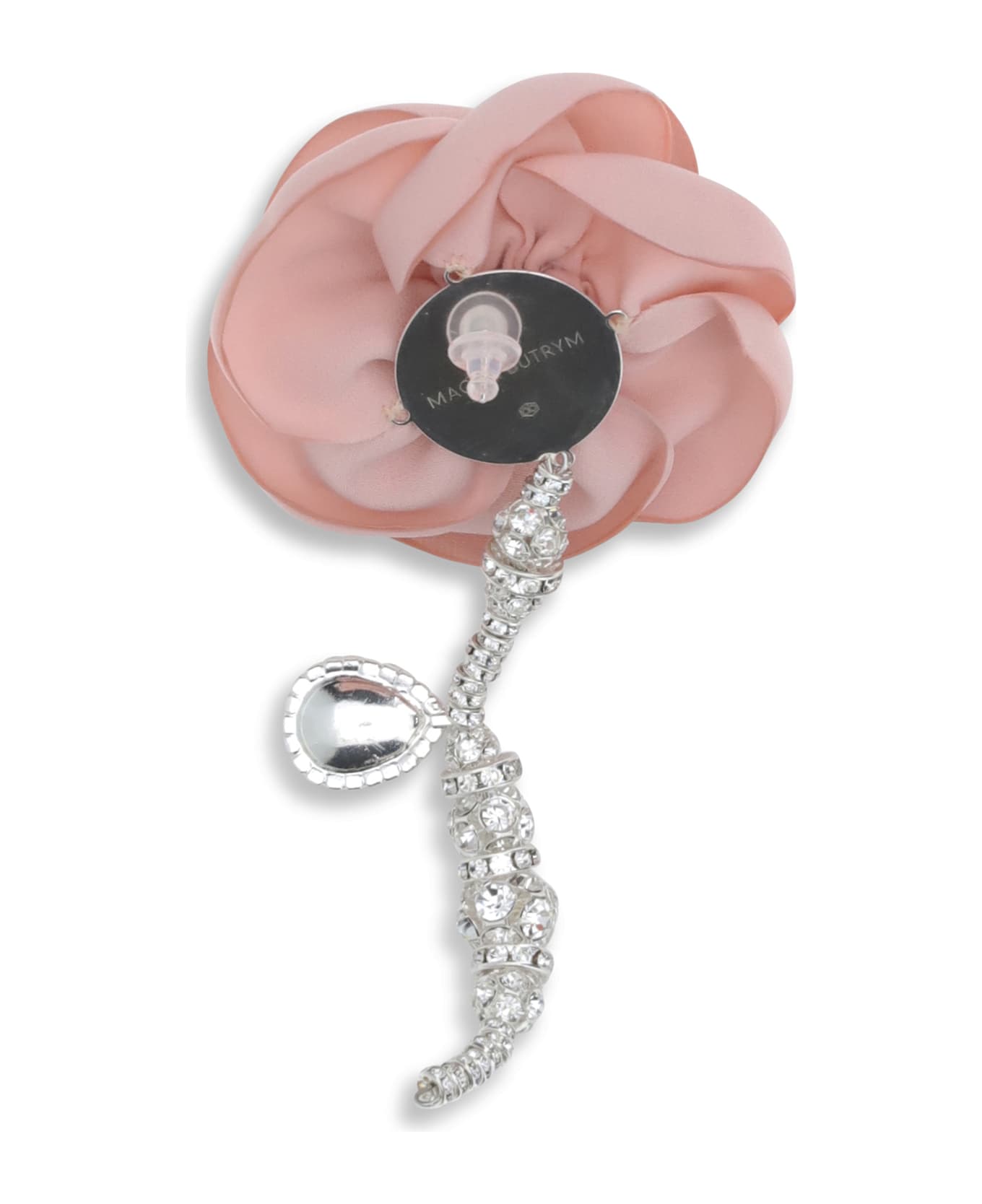 Magda Butrym Crystal Rose Drop Single Earring