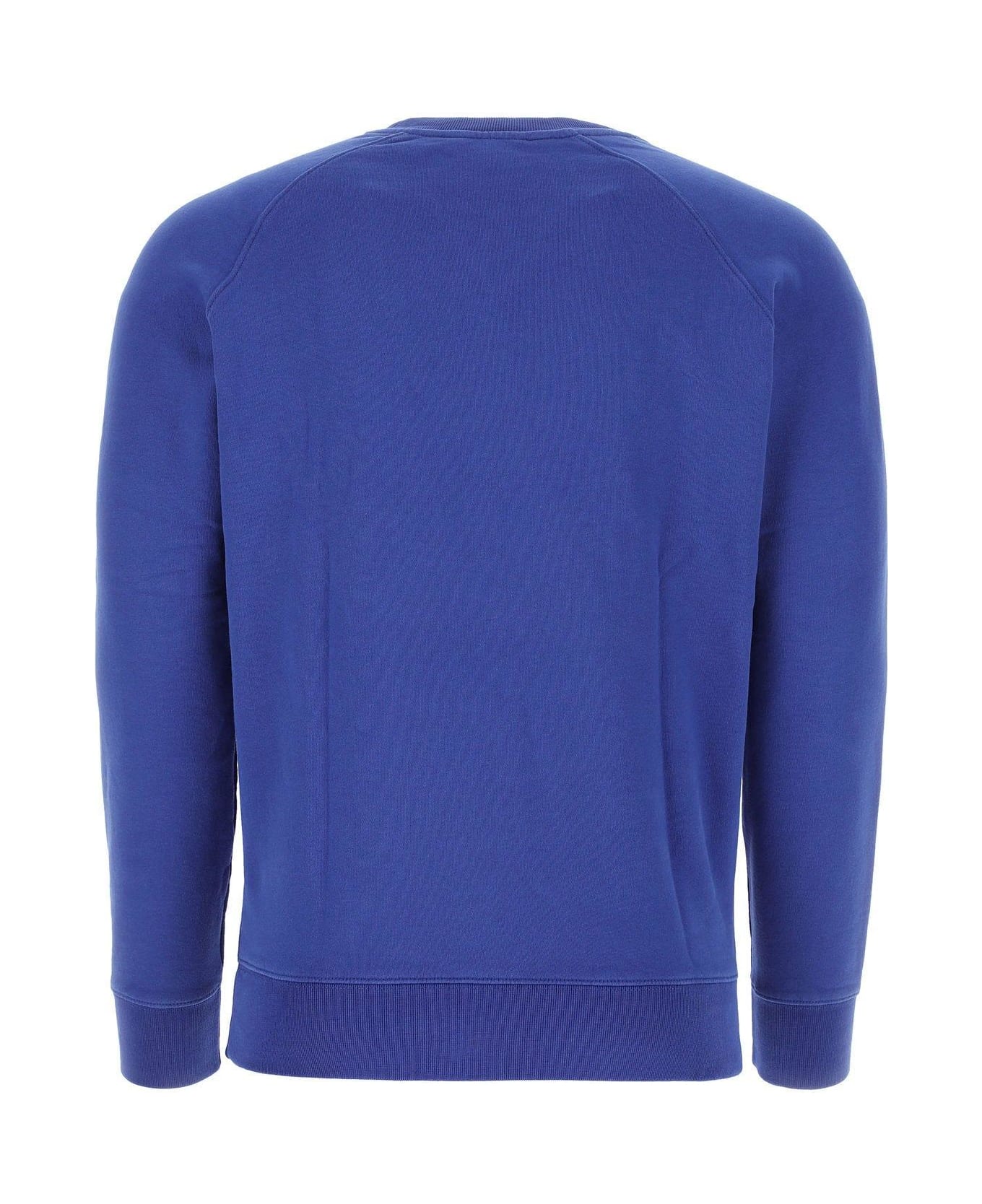 Maison Kitsuné Blue Cotton Sweatshirt - NAVY