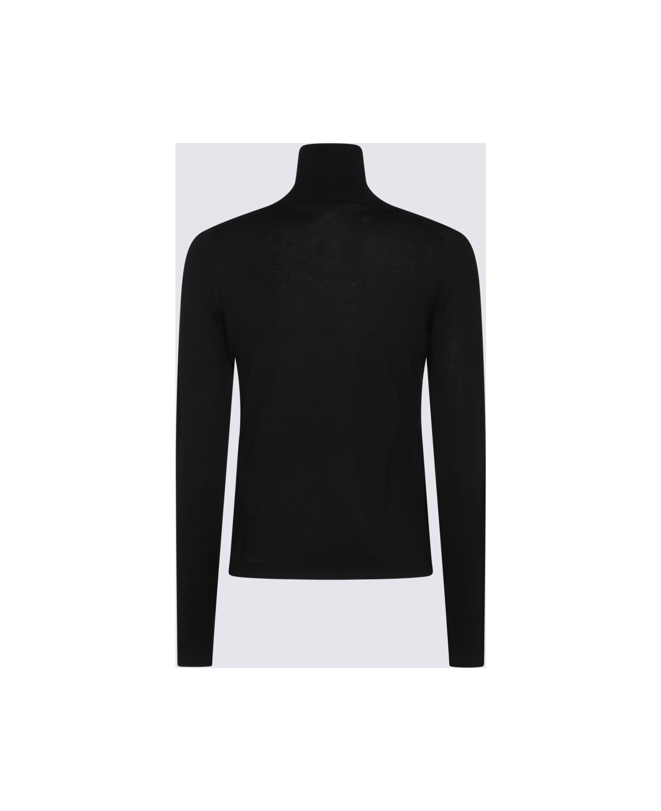 Max Mara Black Wool Veloce Knitwear - Black