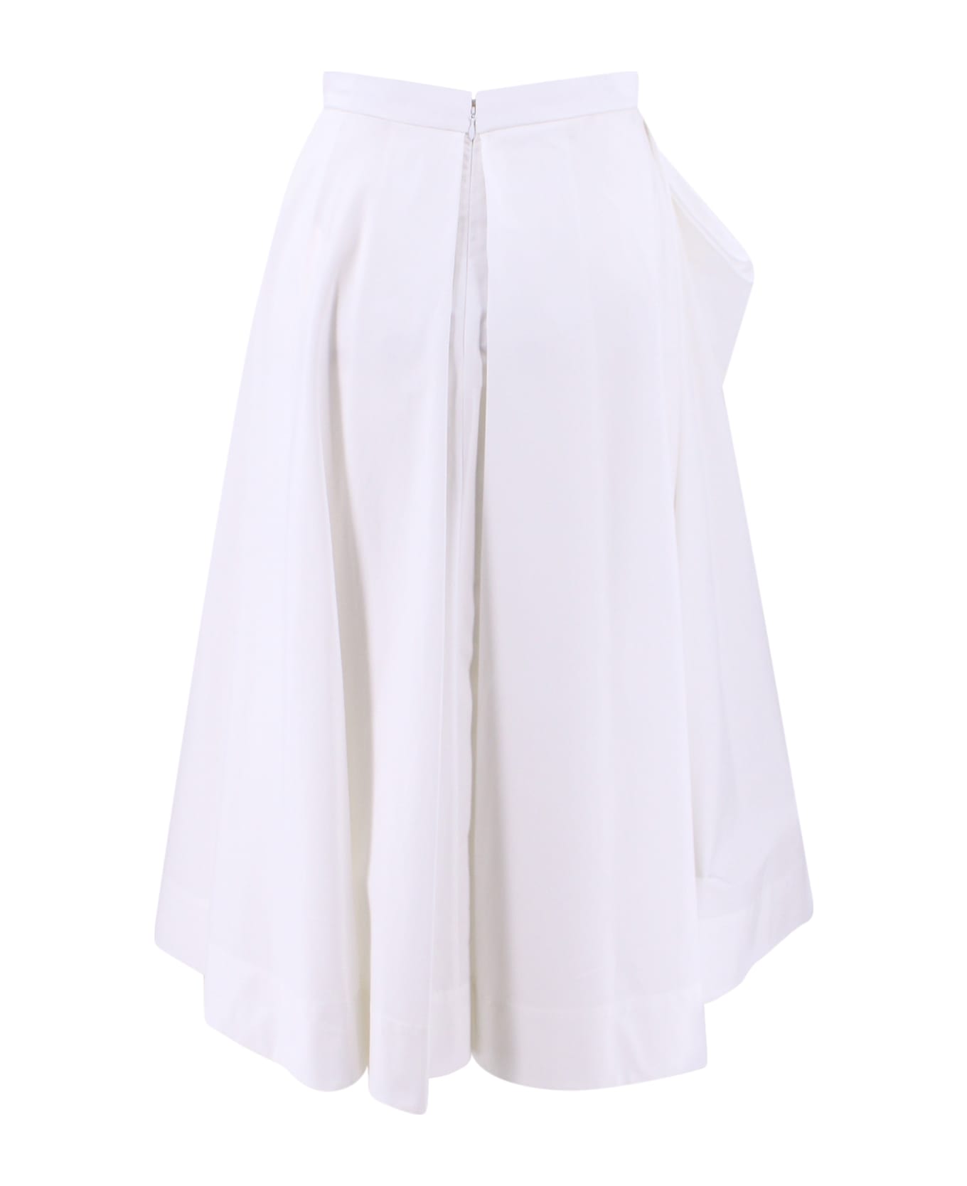 Alexander McQueen Draped Skirt - Bianco スカート