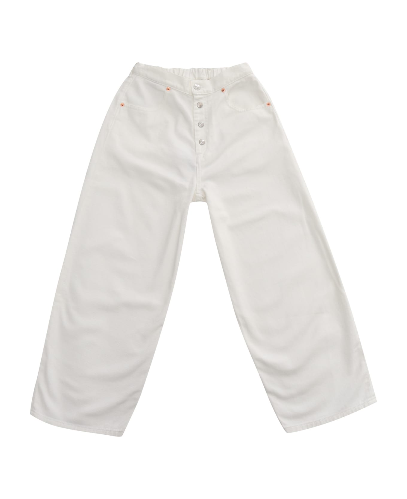 MM6 Maison Margiela Wide Jeans - WHITE