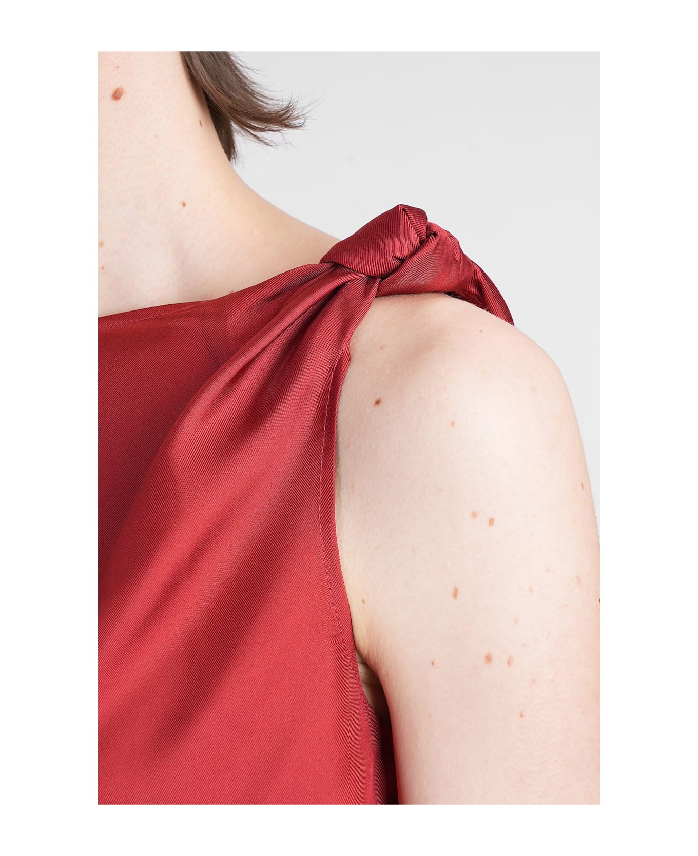 Loulou Studio Remy Topwear In Red Silk - red