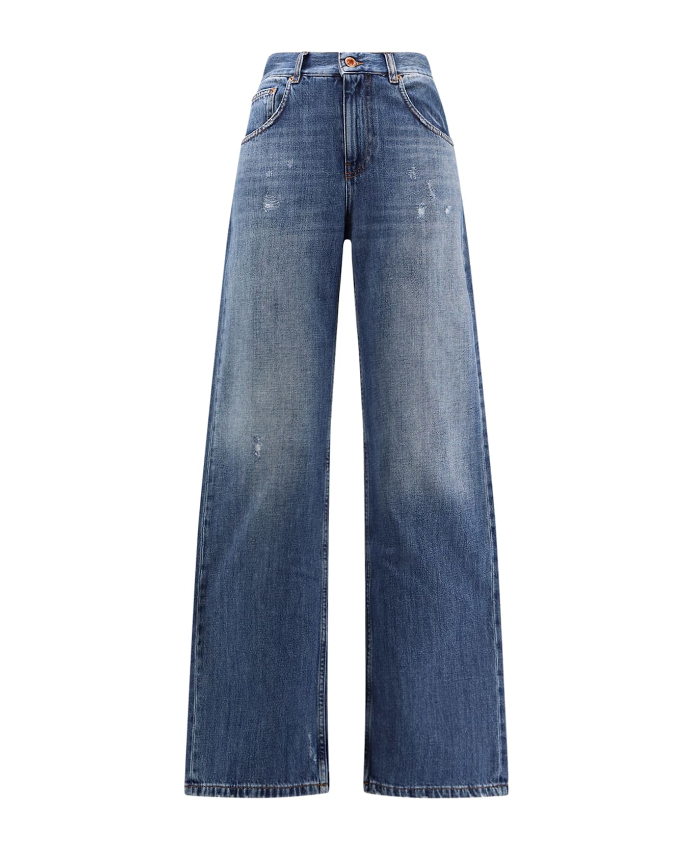 Aspesi Wide Leg Jeans - Denim