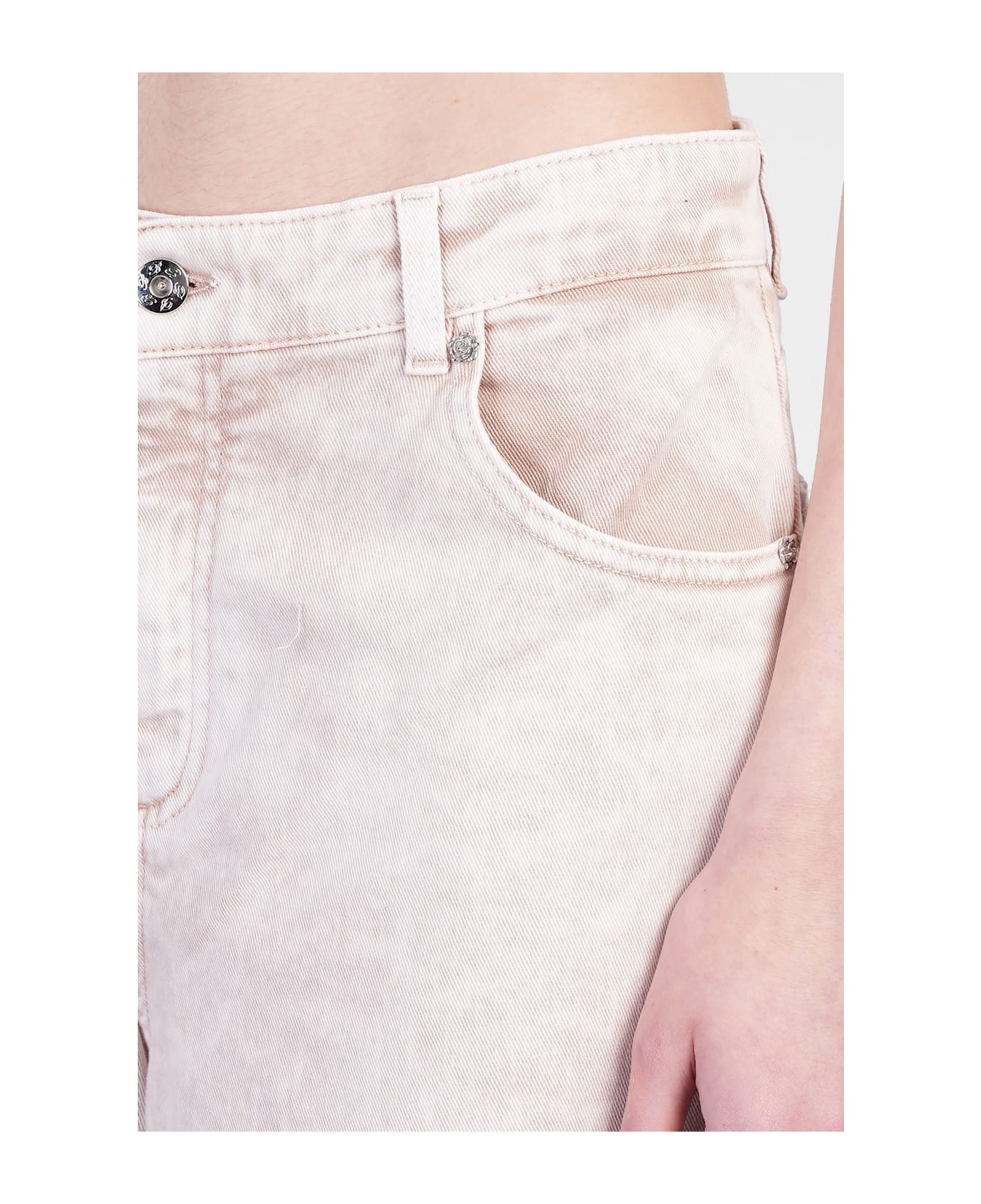 Blumarine Shorts In Rose-pink Cotton - rose-pink