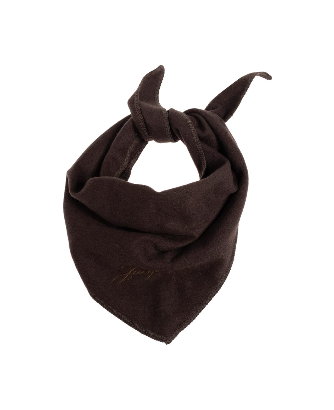 Jacquemus Cashmere Scarf - BROWN