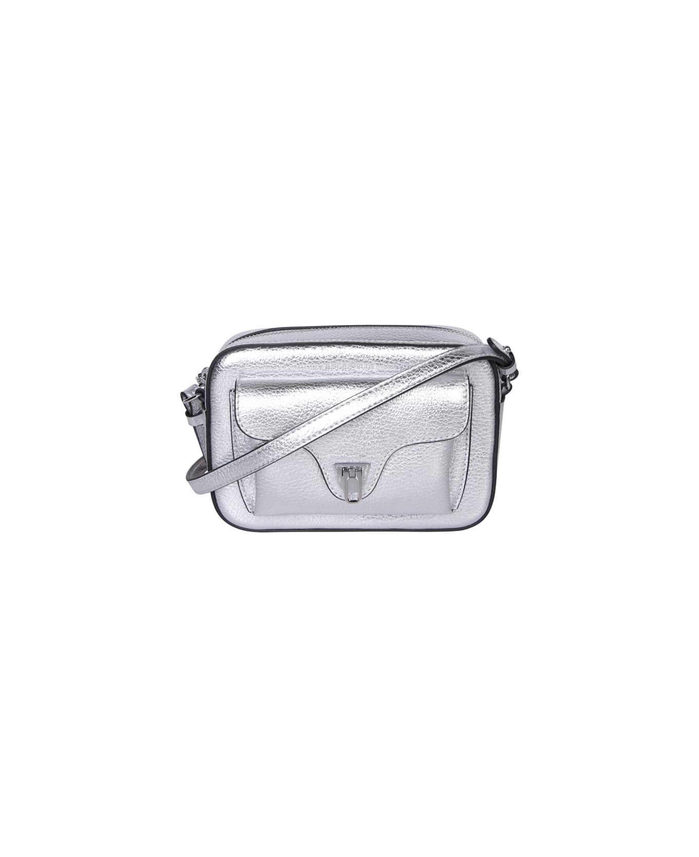 Coccinelle Beat Soft Mini Silver Bag - Metallic