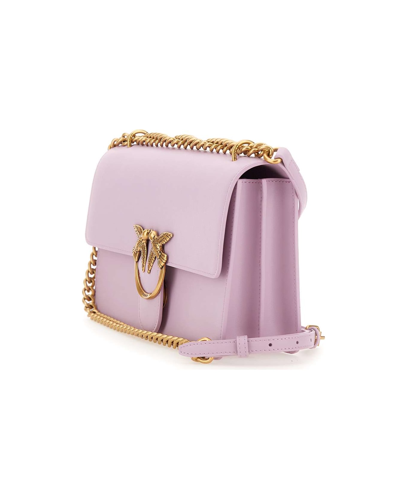 Pinko 'love One Classic' Leather Bag - LILAC