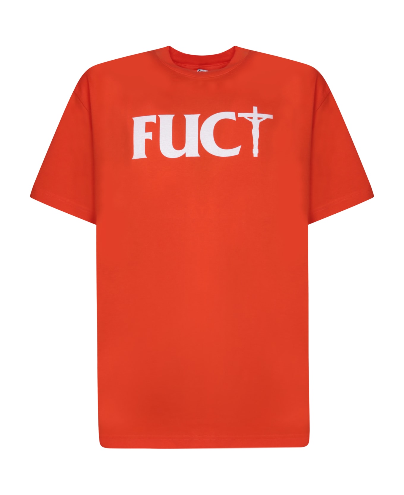 Fuct Crossed Fuct Orange T-shirt - Orange
