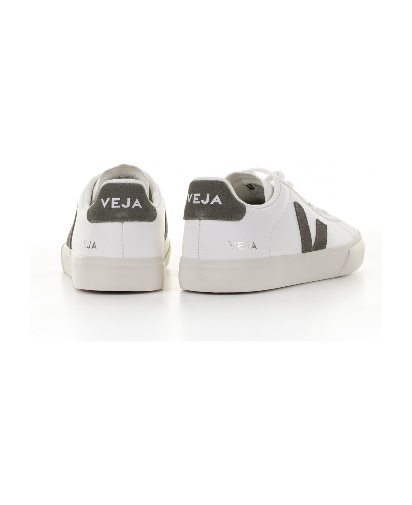 Veja Campo Sneaker In White Khaki Leather For Men スニーカー