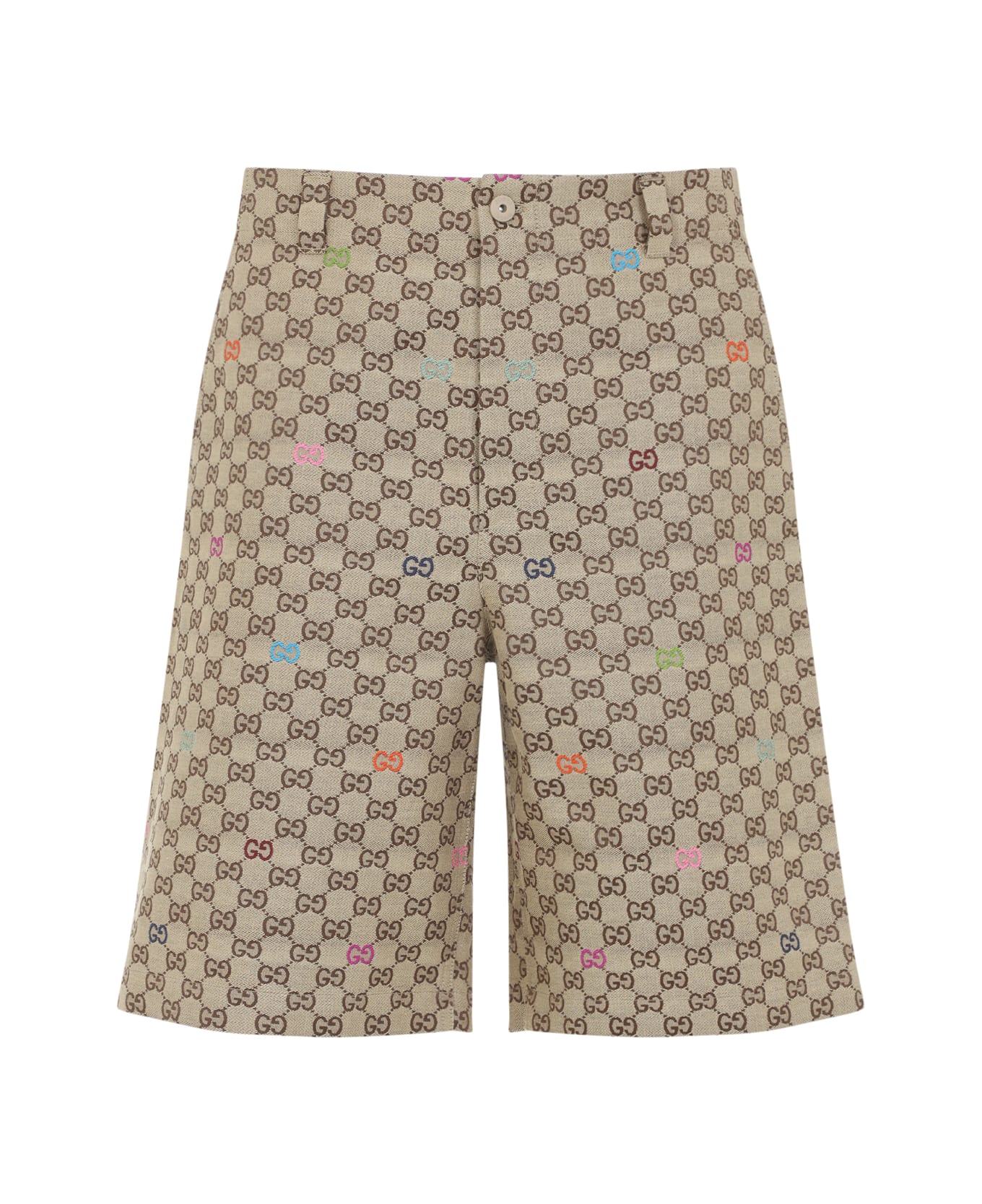 Gucci Gg Short Pants - Camel Orange