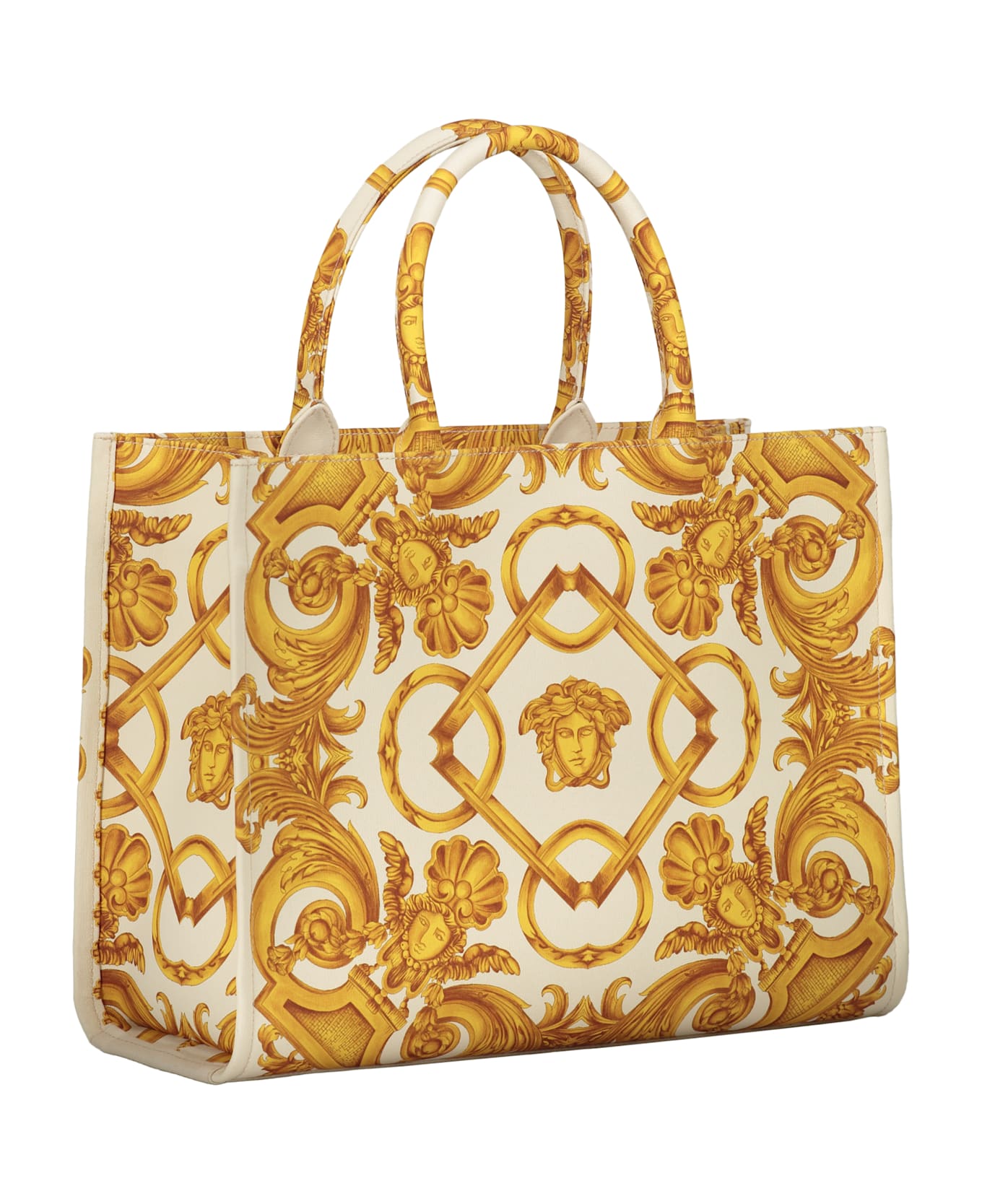 Versace Canvas Tote Bag - Ivory