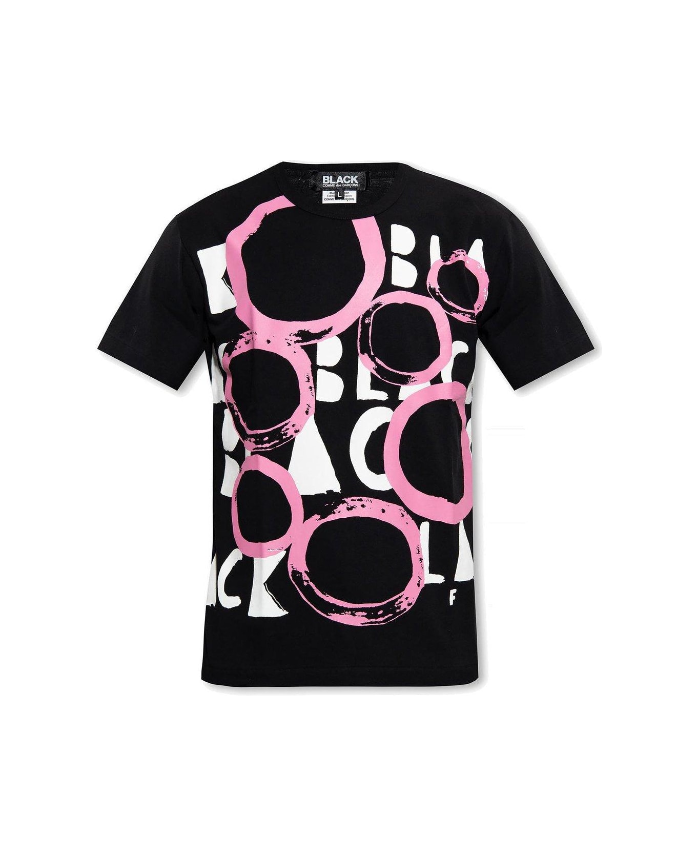 Comme des Garçons Graphic Printed Crewneck T-shirt - Black シャツ