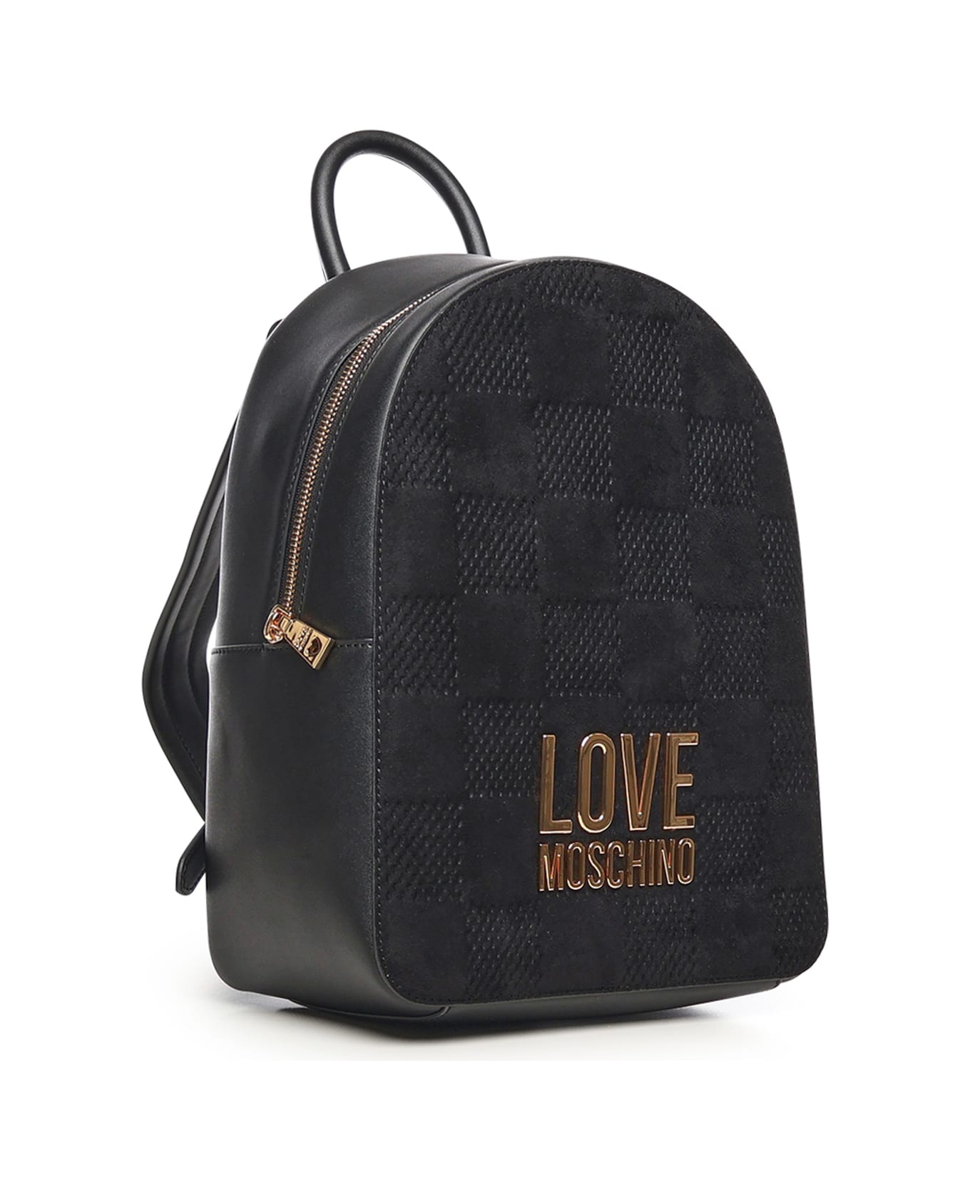 Love Moschino Lettering Logo Backpack - Black