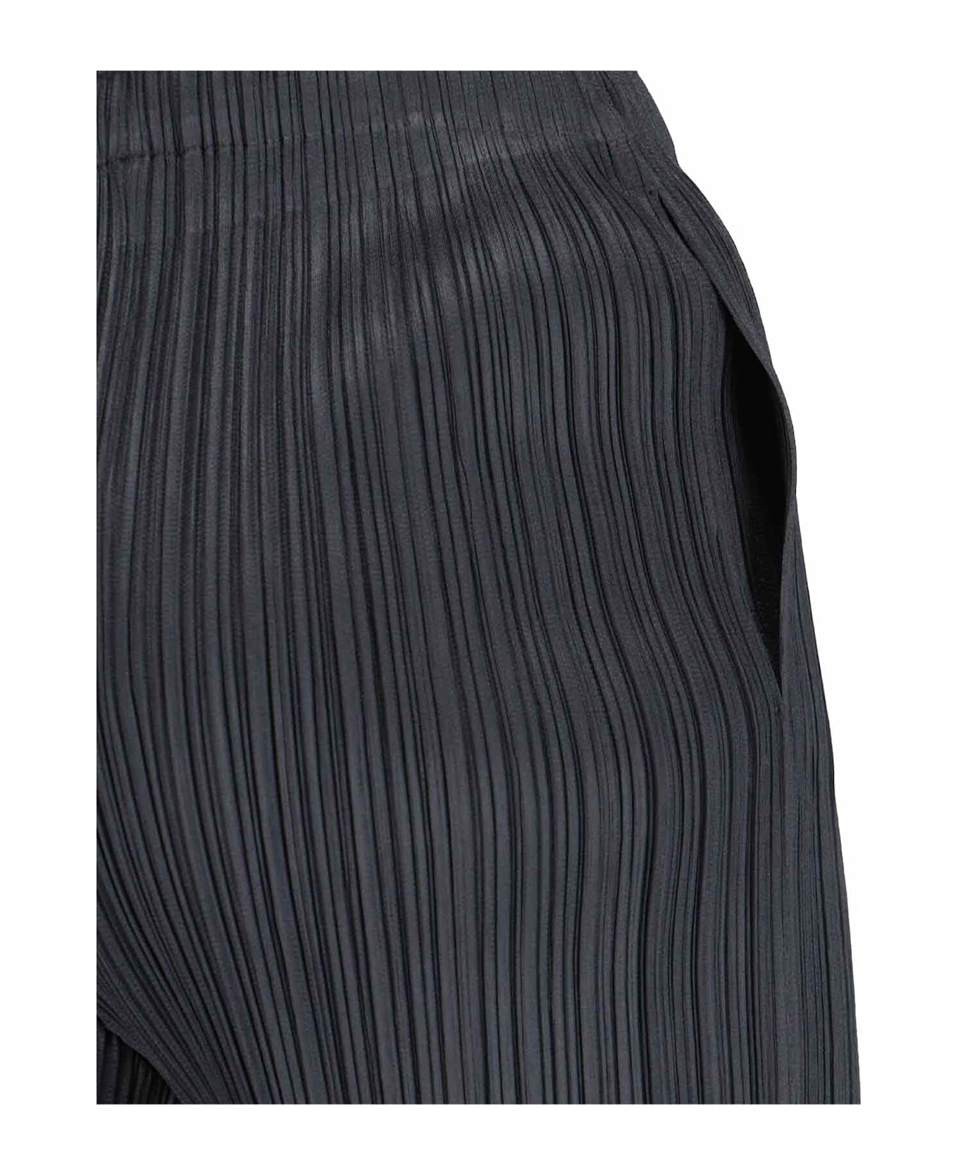 Pleats Please Issey Miyake 'monthly Colors September' Pleated Pants - Black  