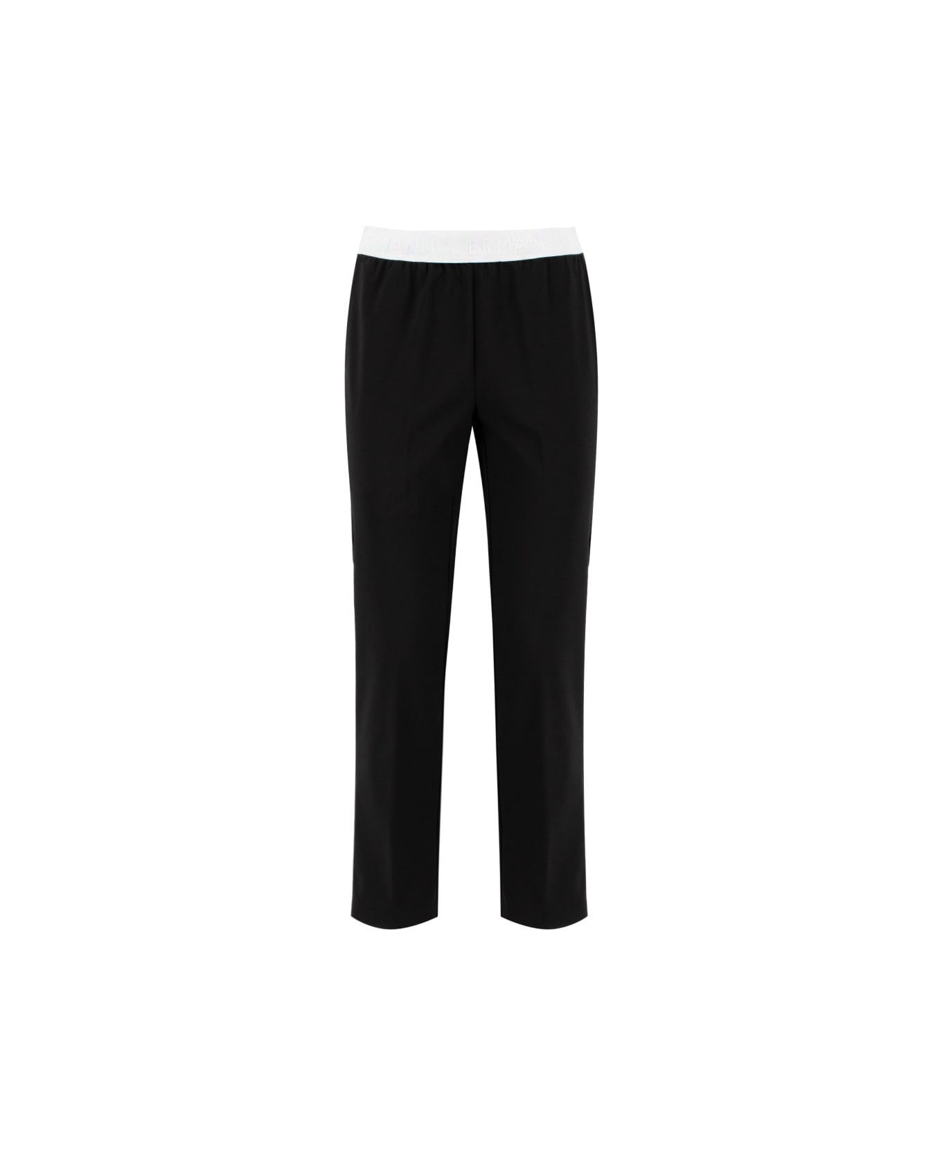 Ermanno Firenze Trousers - BLACK/OFF WHITE