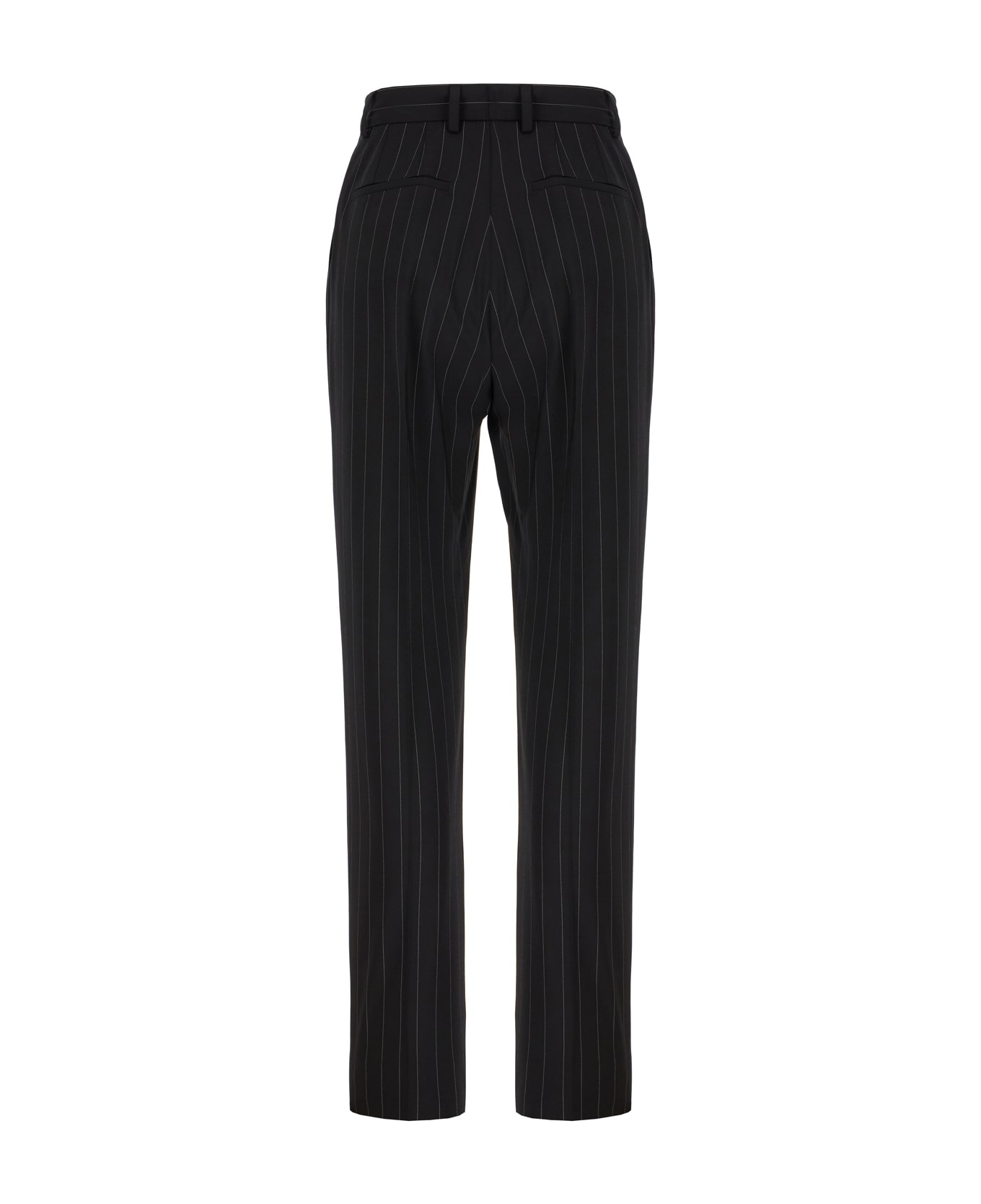 Dolce & Gabbana Embroidered Stretch Wool Pants - NEROGESSATO