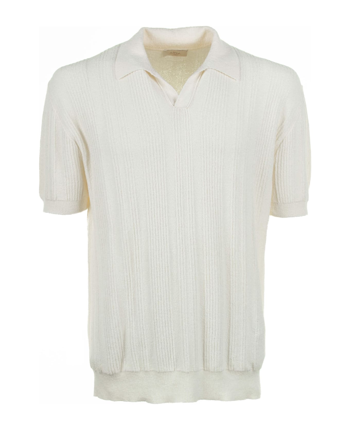 Altea Cream Short-sleeved Polo Shirt - PANNA