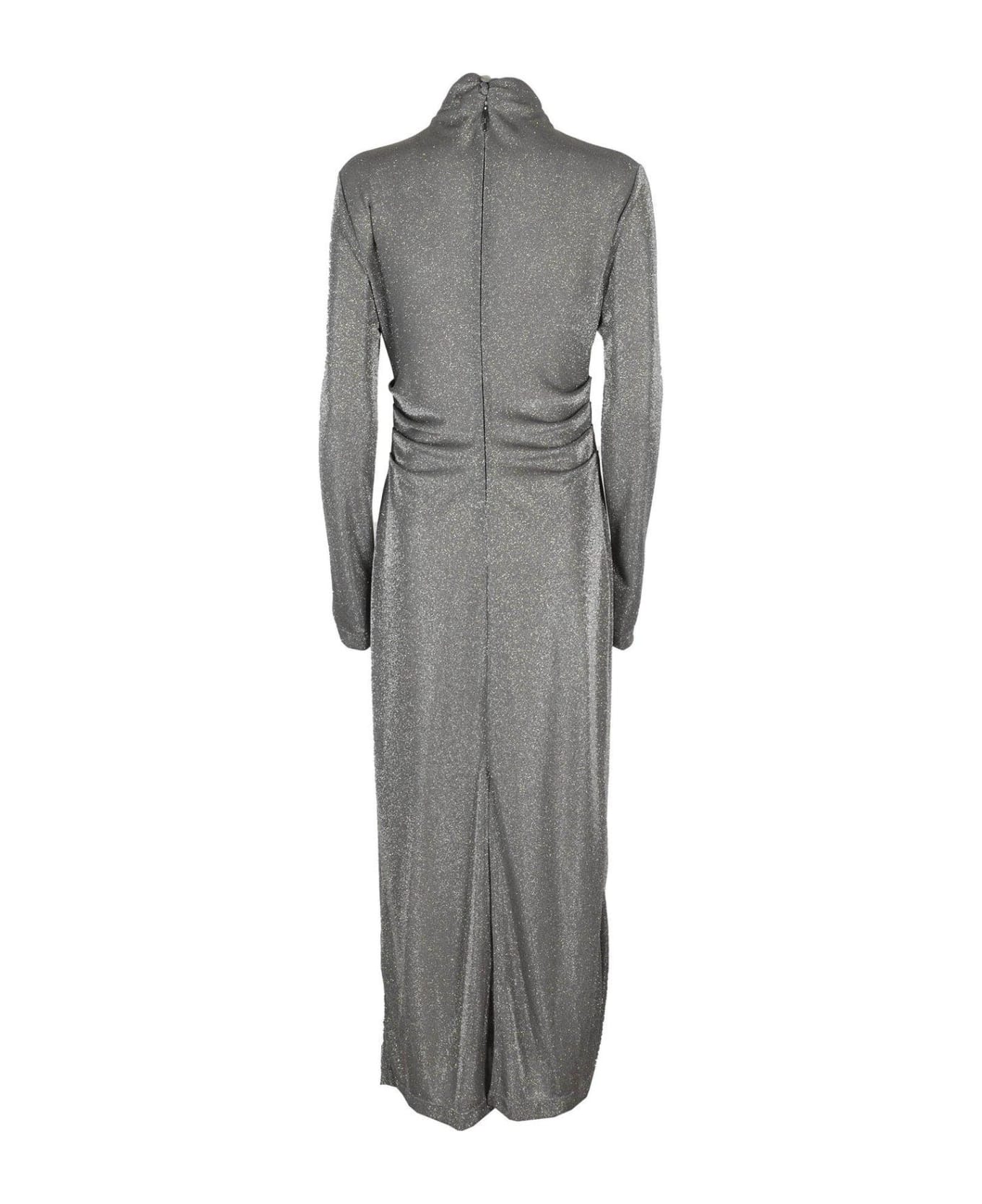 MSGM Lurex Detailed High Neck Maxi Dress MSGM ワンピース＆ドレス