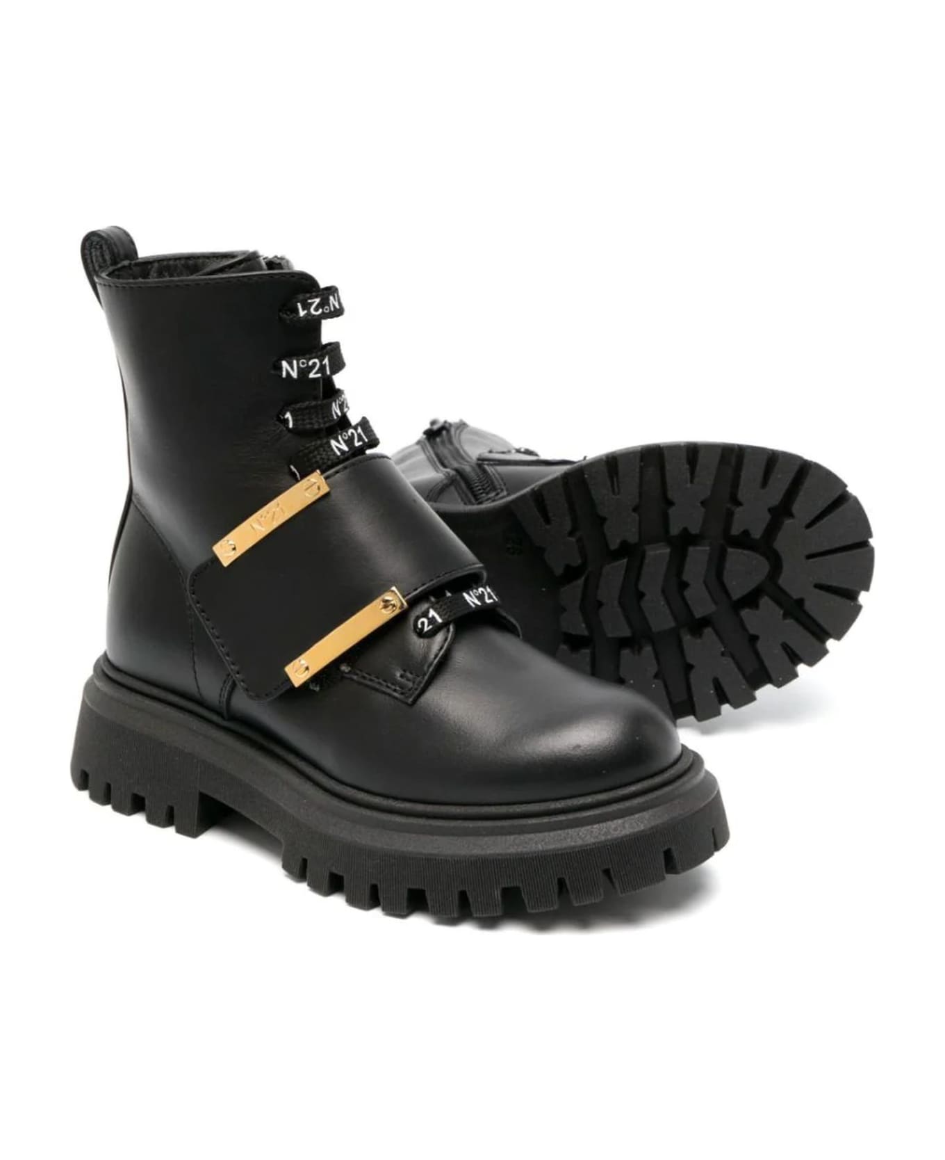 N.21 N°21 Boots Black - Black シューズ
