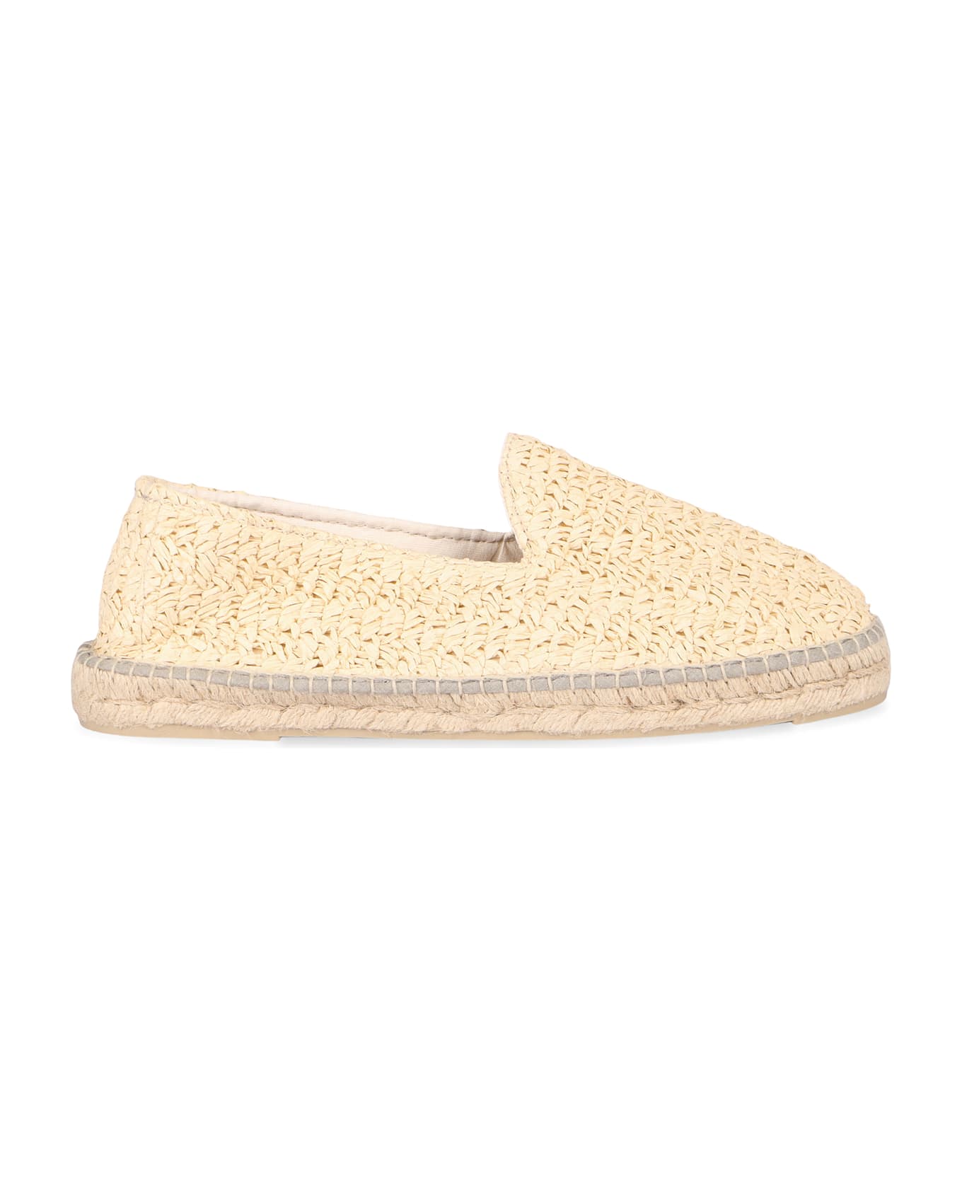 Manebi Raffia Espadrilles - panna