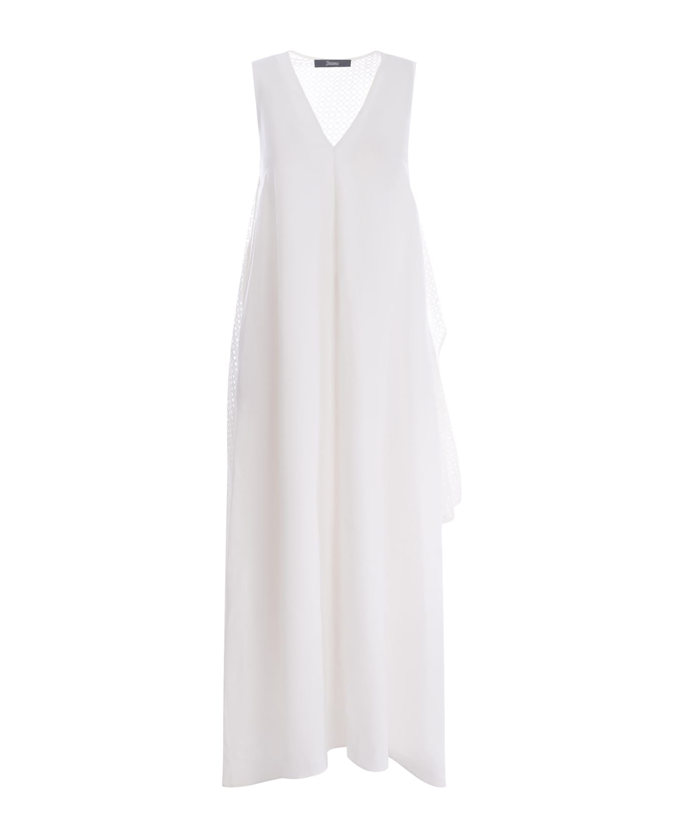 Herno Dress Herno Made Of Viscose And Linen - Bianco ワンピース＆ドレス