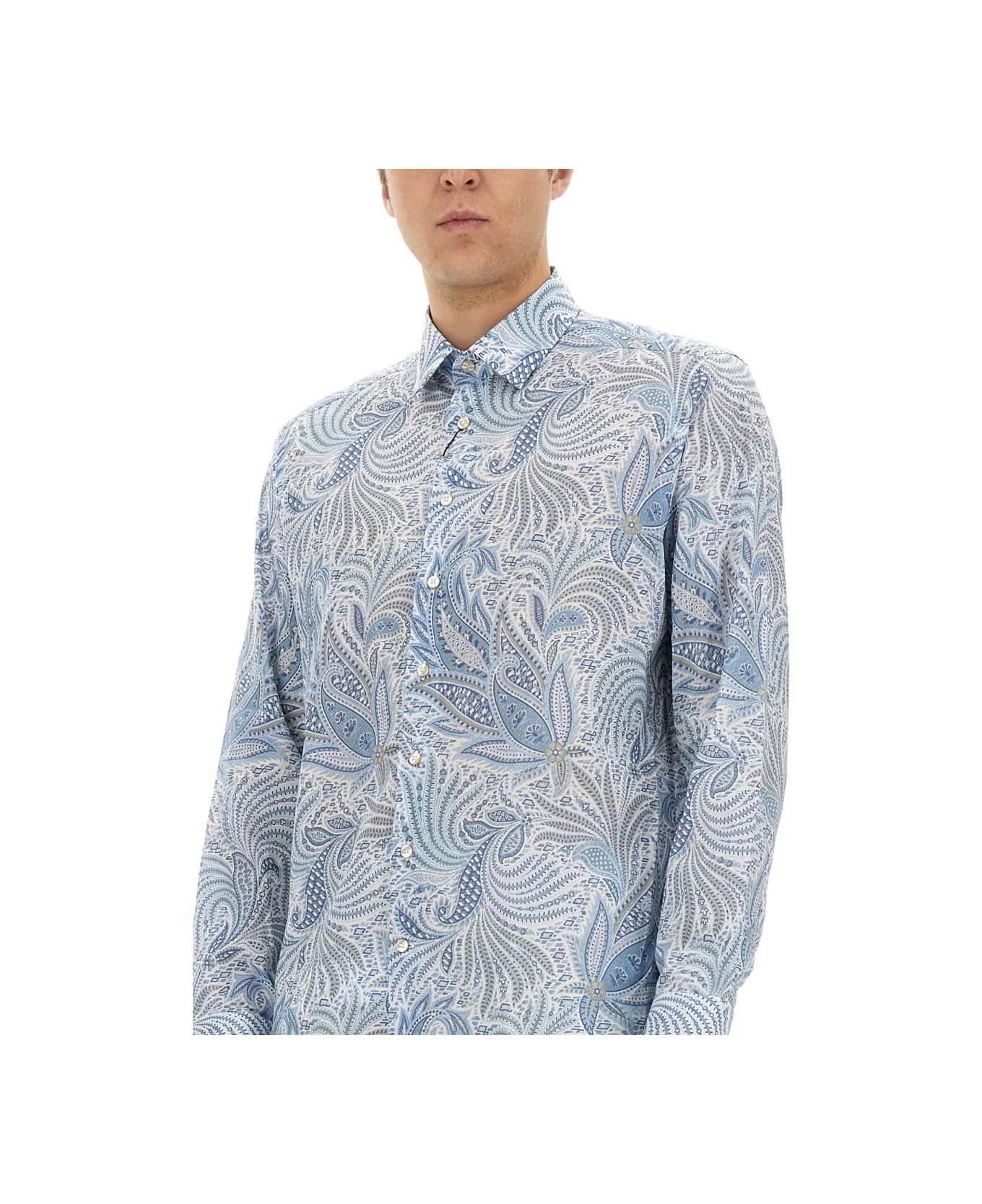 Etro Cotton Shirt - AZURE