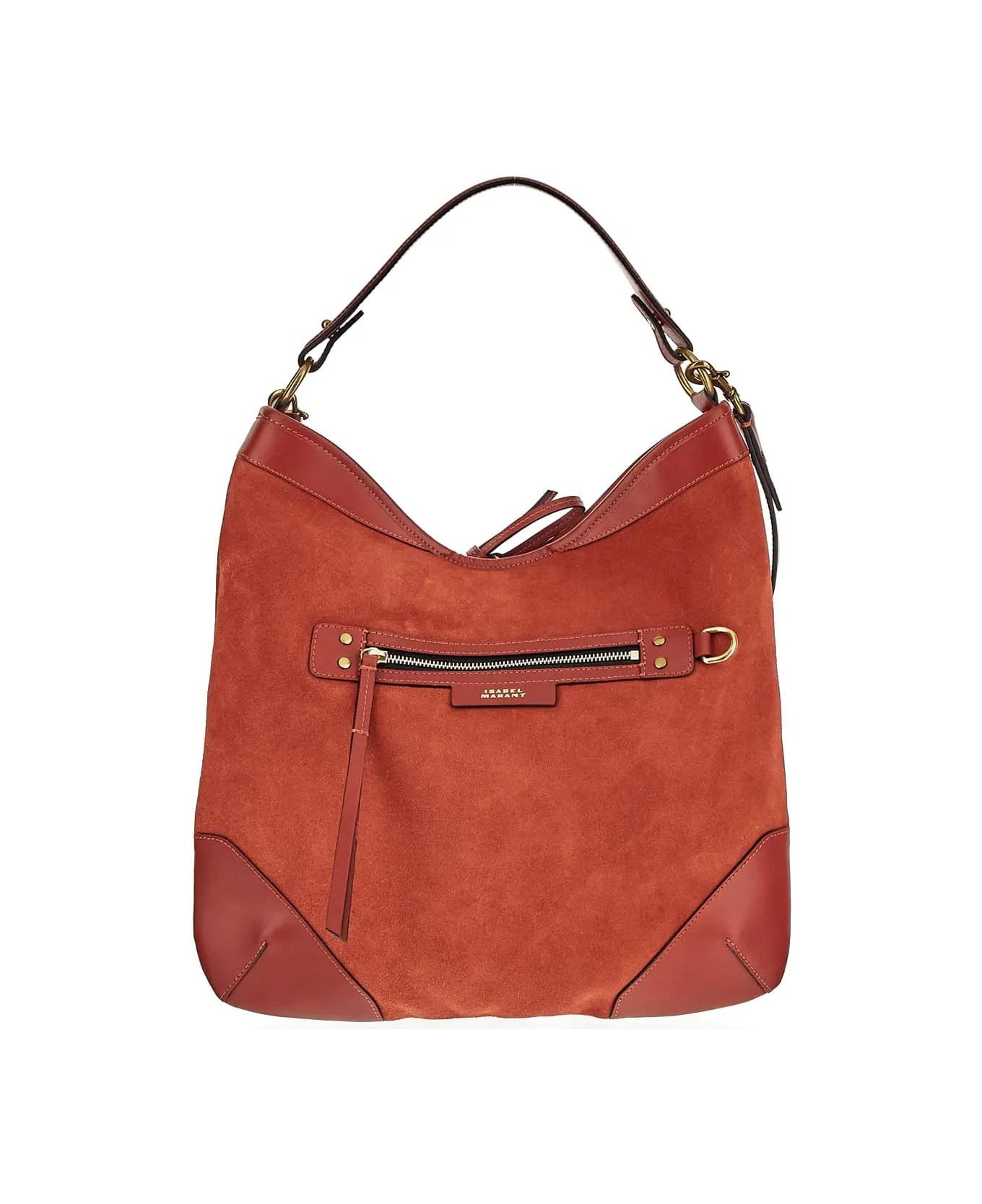 Isabel Marant Botsy Day Hobo Shoulder Bag - TERRACOTTA