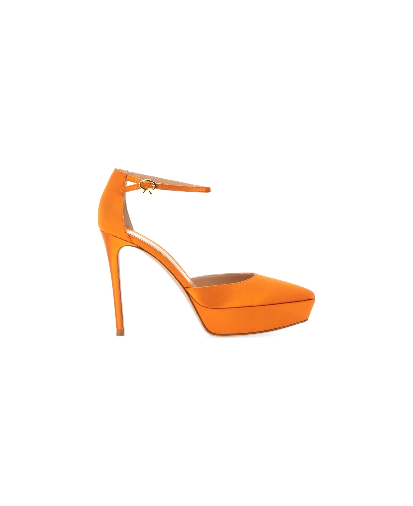 Gianvito Rossi Pump In Suede - ORANGE ハイヒール
