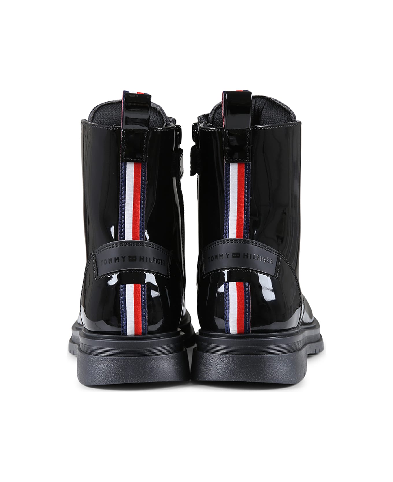 Tommy Hilfiger Black Ankle Boots For Girl With Logo - Black