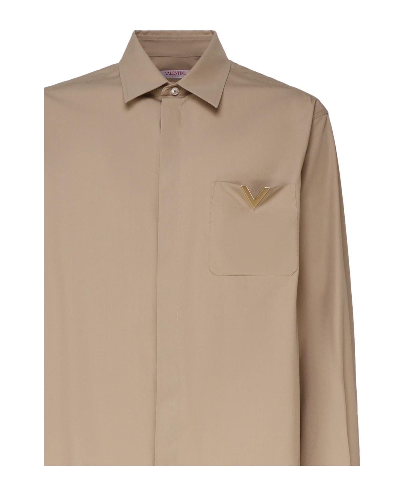 Valentino Garavani Cotton Shirt - DUNE