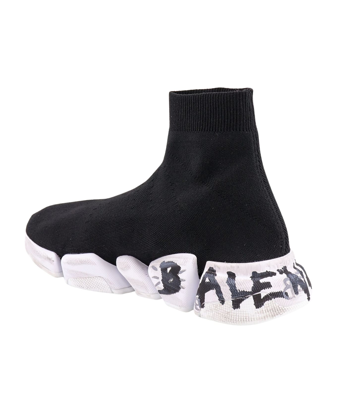 Balenciaga Speed 2.0 Sole-printed Sock Sneakers - Black