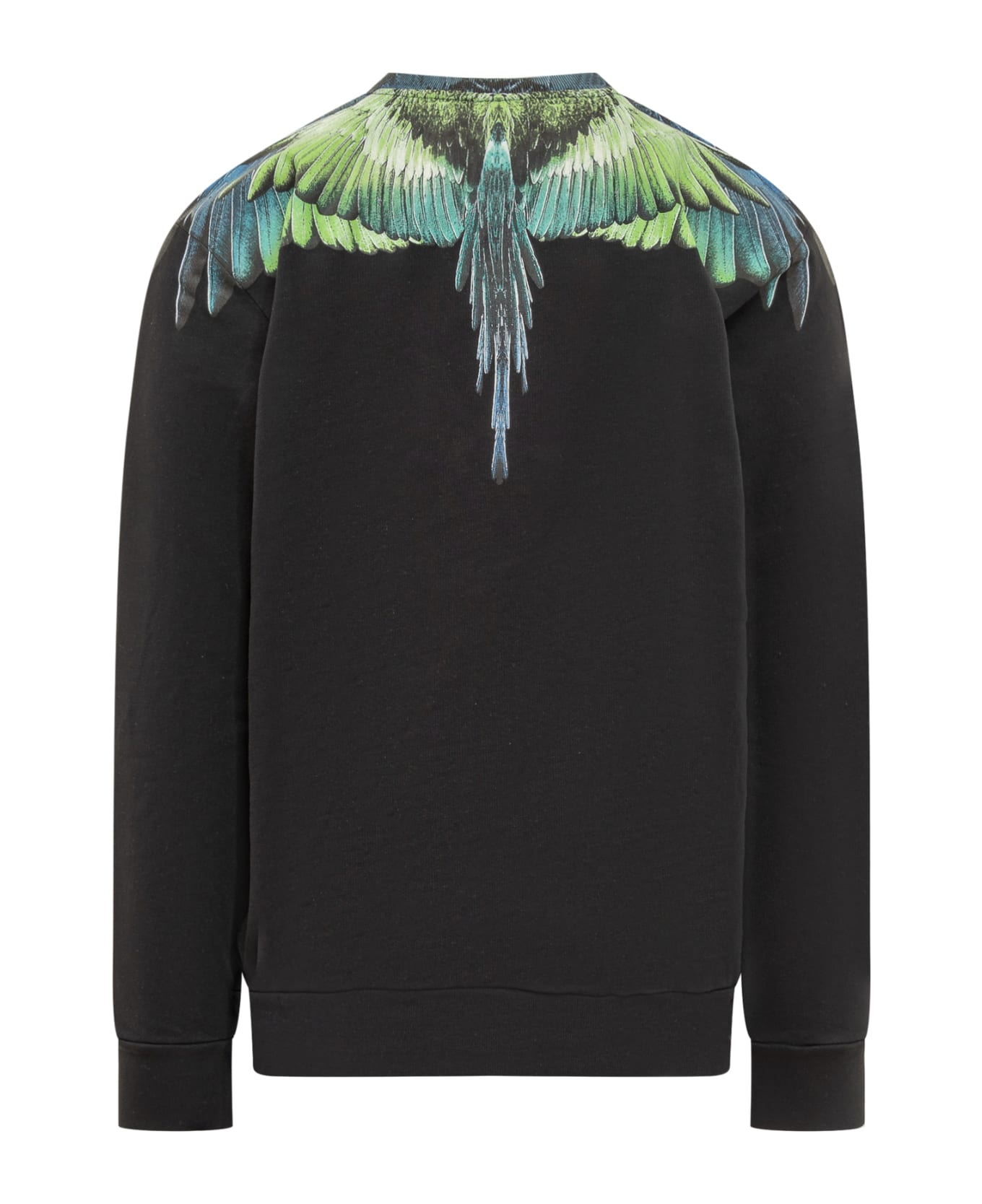 Marcelo Burlon Icon Wings Sweatshirt - BLACK LIGHT GREEN フリース