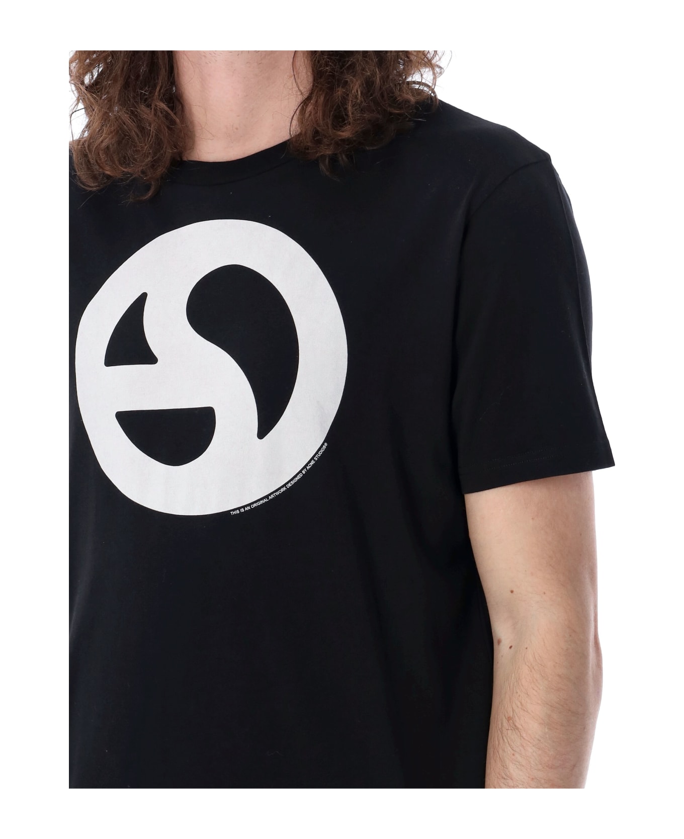 Acne Studios Logo T-shirt - BLACK