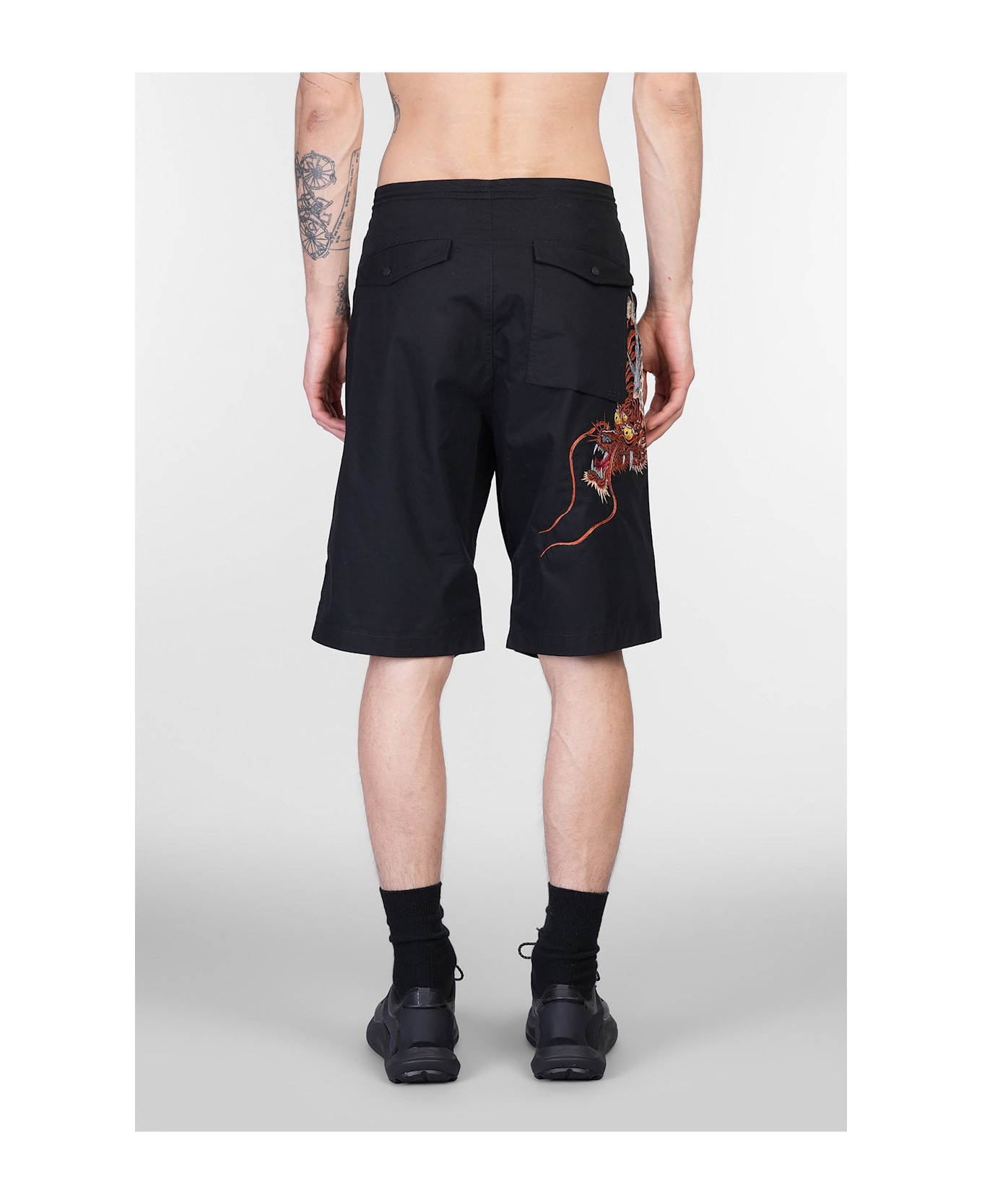 Maharishi Shorts In Black Cotton - black