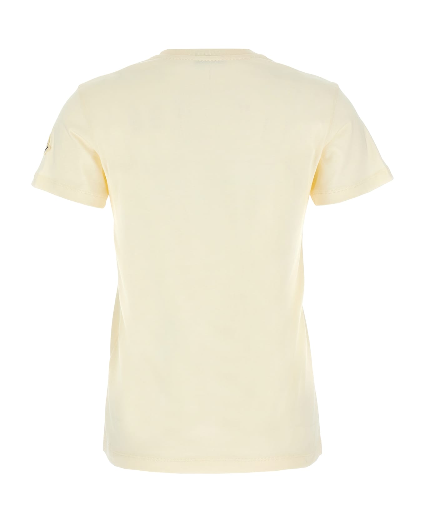 Moncler Logo Embroidery T-shirt - White