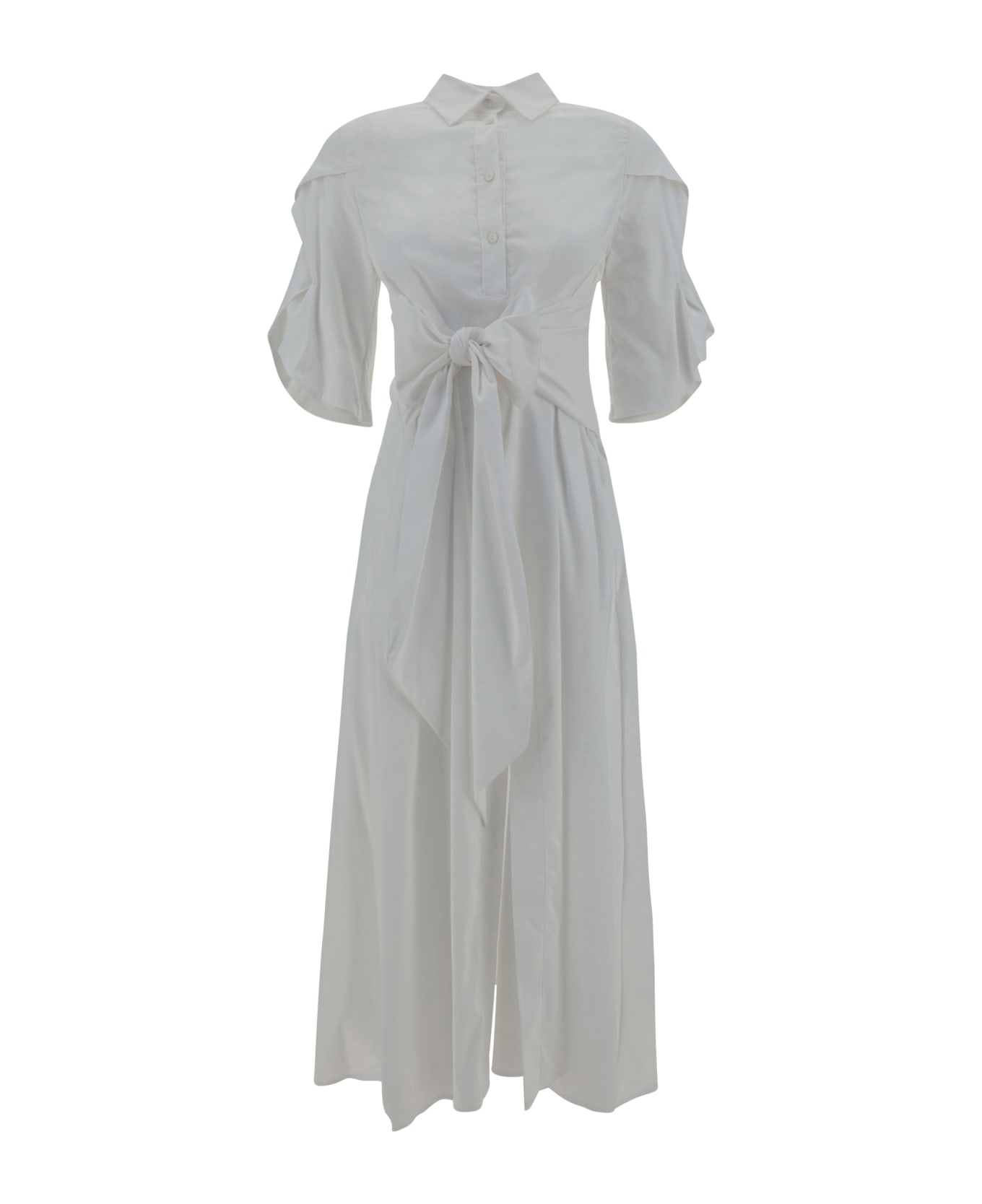 Ella Chemisier Dress - Bianco