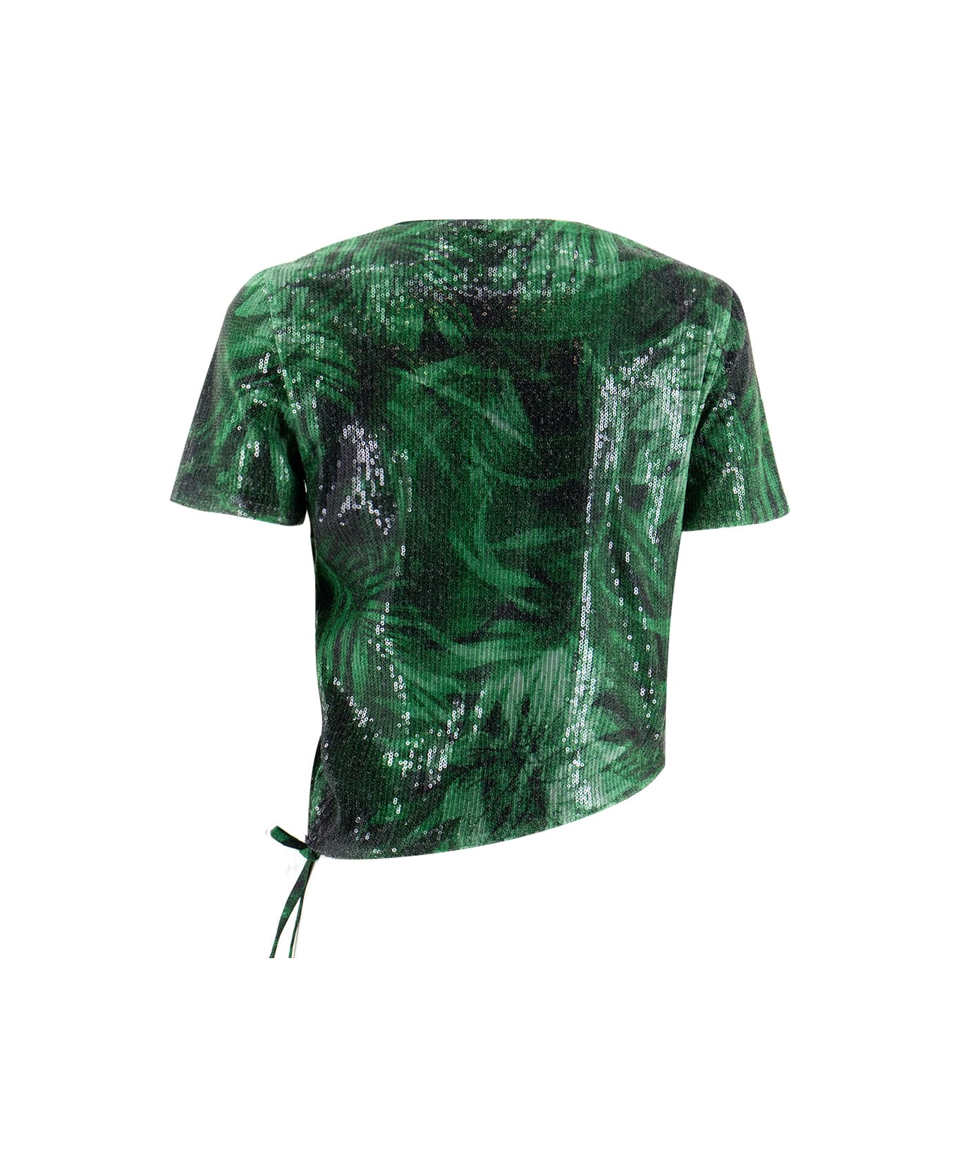 Ermanno Firenze T-shirt - GREEN/BLACK/OFF WH Tシャツ