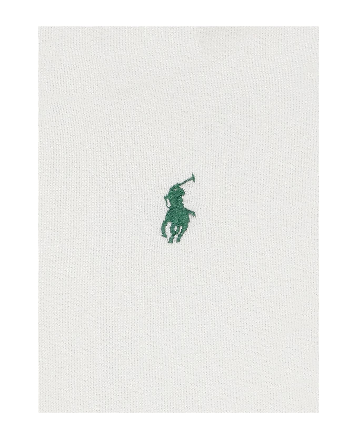 Ralph Lauren Pony Hoodie - White